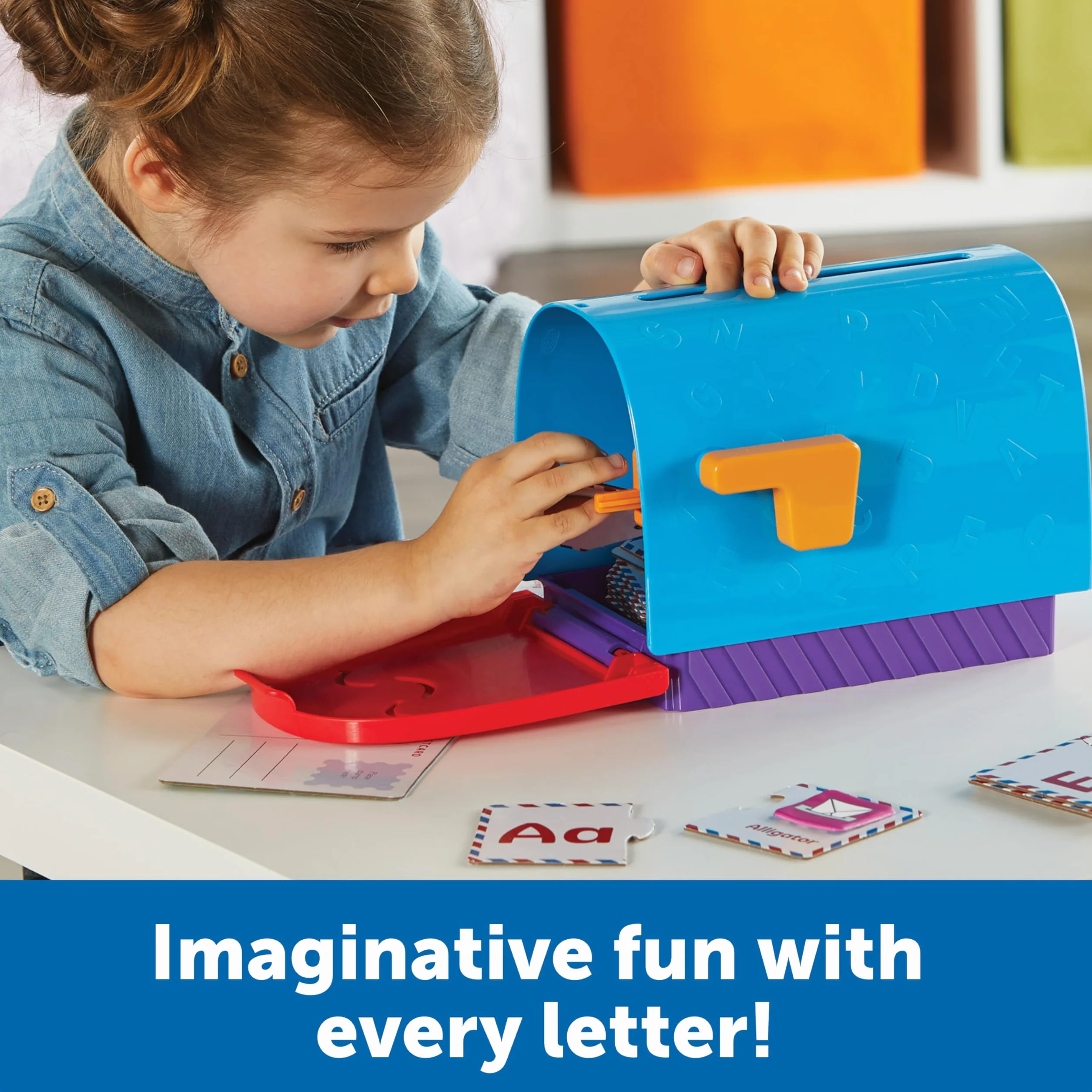 Jeu d'apprentissage de l'alphabet Boîte aux Lettres, Jeu d'association et de réflexion, Jouet éducatif dès 4 Ans