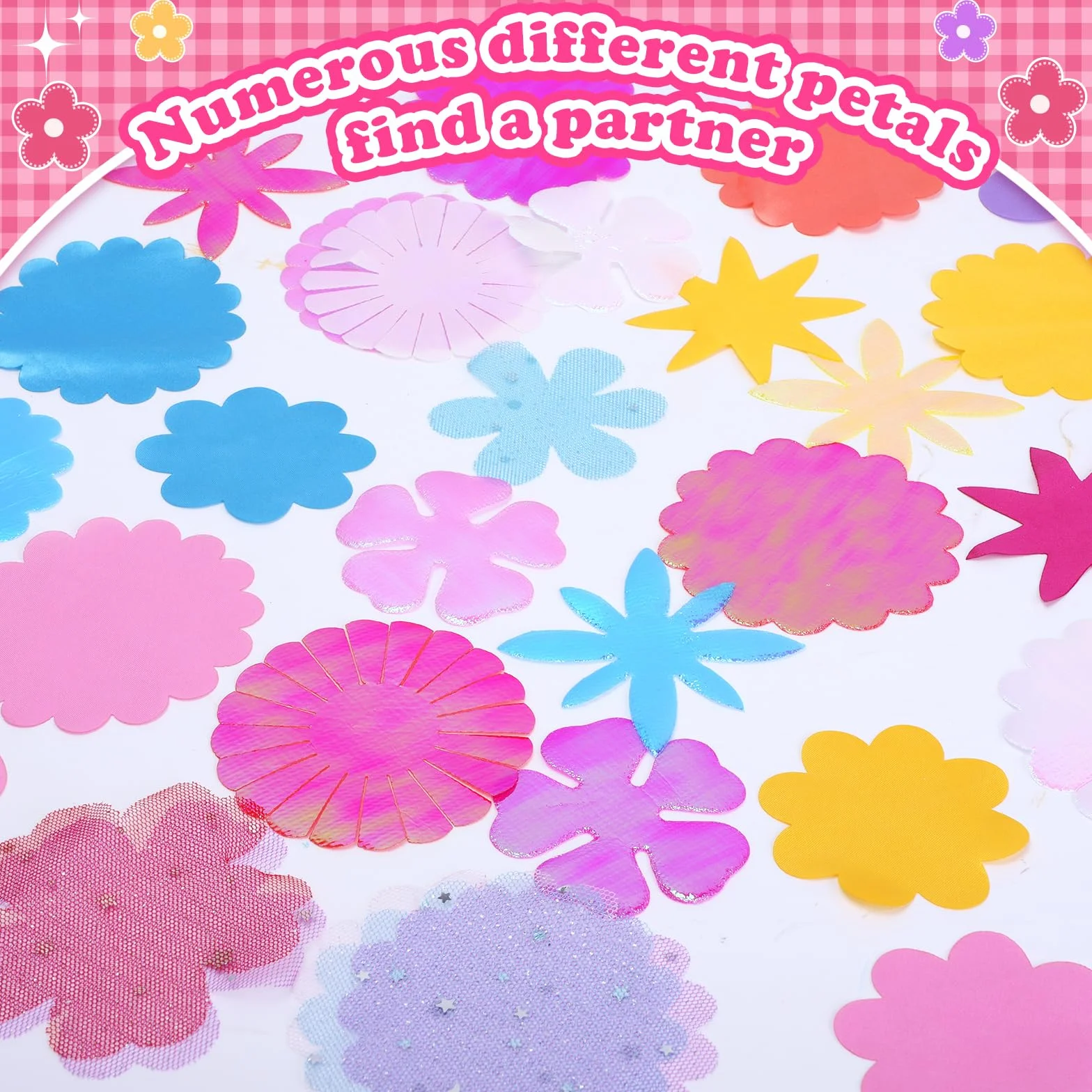 DIY Tissu Bouquet de Fleurs Kit 36pcs Accessoires Artisanat pour Arrangements Floraux Créatifs