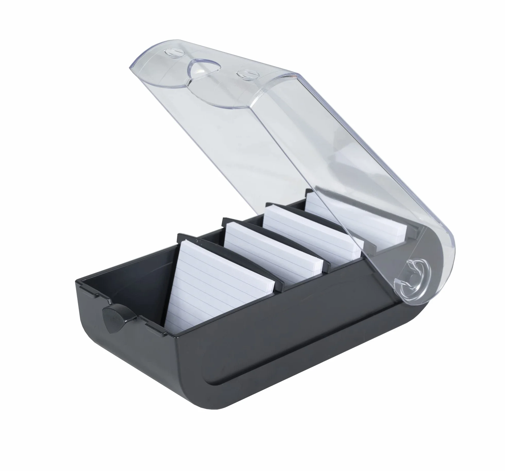 Exacompta Learning box BUNNYBOX A8 19,5x10x6,2 cm Office noir/cristal capacité 650 cartes