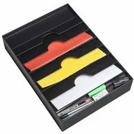Paperflow Organisateur de tiroir 6 compartiments Polystyrène Gris Noir