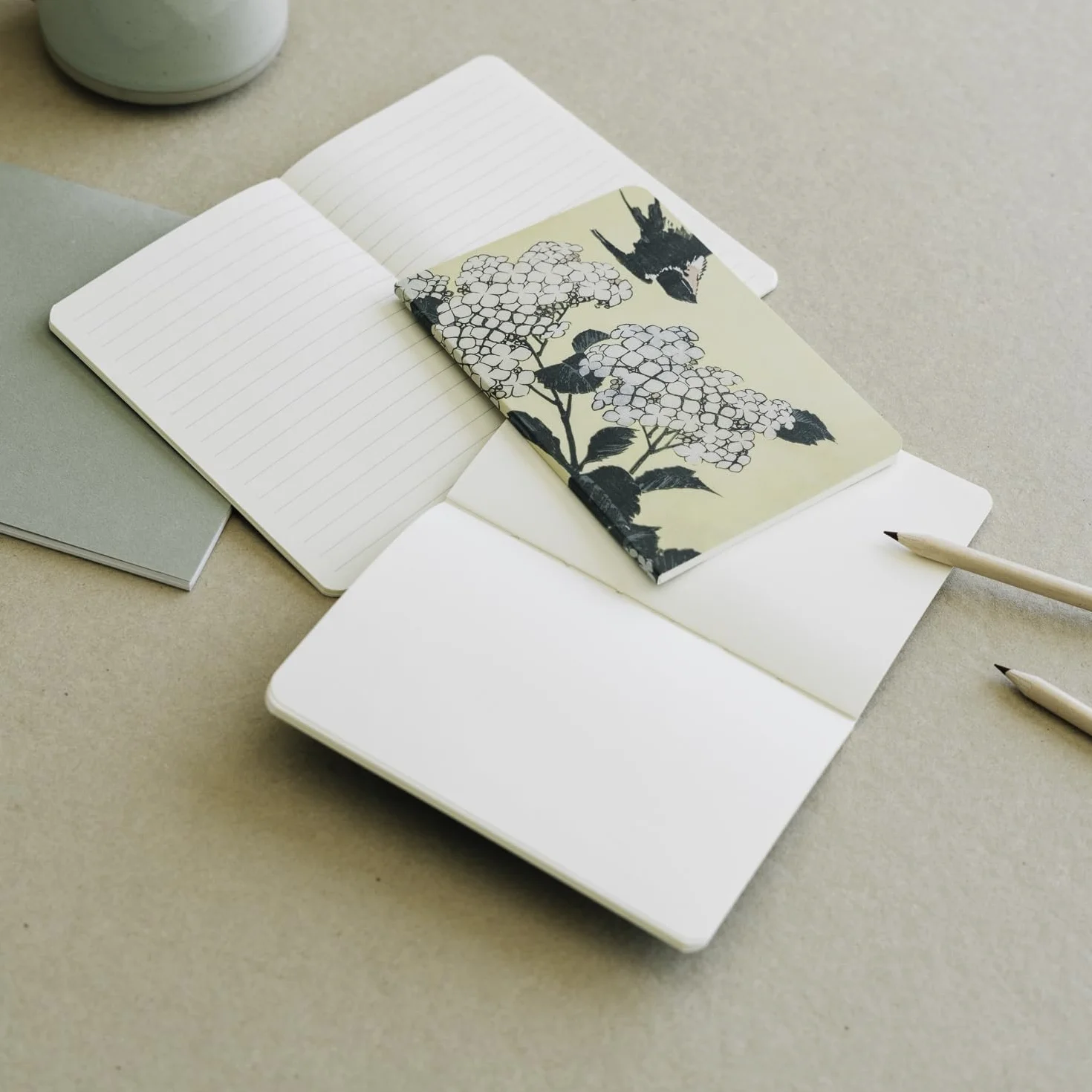 Grupo Erik Lot de 3 Carnets Hokusai A6 Carnet de Notes