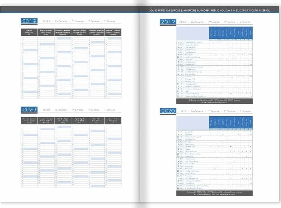 Clairefontaine Agenda When 21 2026-2027 21 x 29,7 cm 1 Semaine Sur 2 Pages Vert