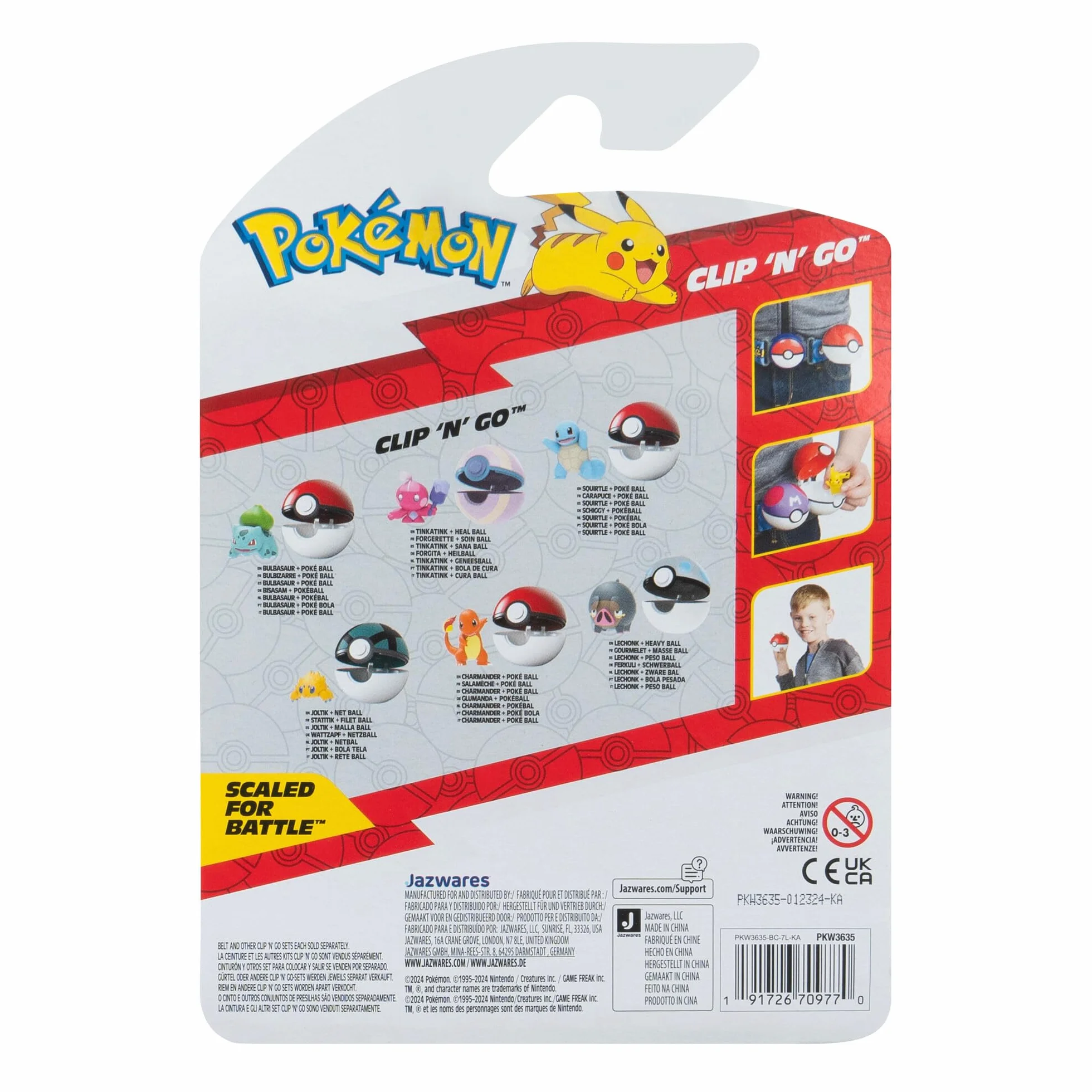 Pokémon Salamèche Clip 'N' Go Figurine 5 cm Poké Ball
