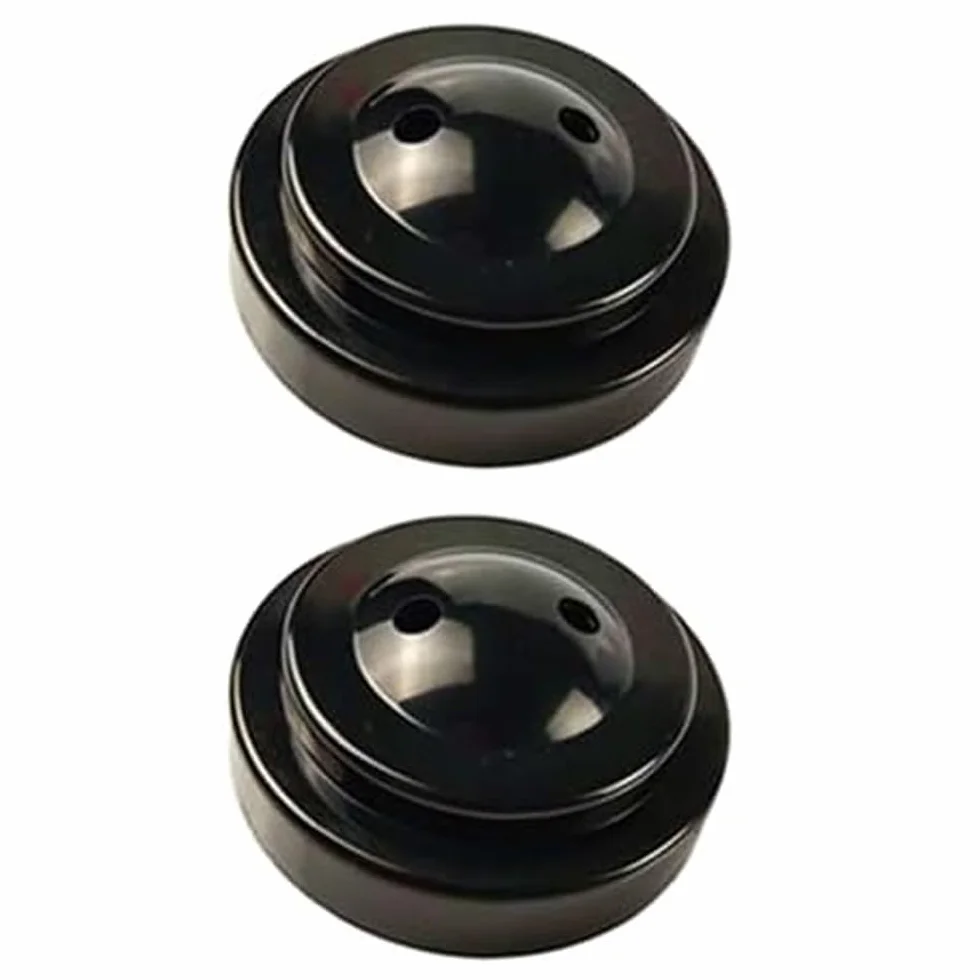 Lot de 4 supports de drapeau de bureau noirs en plastique 2 trous base ronde
