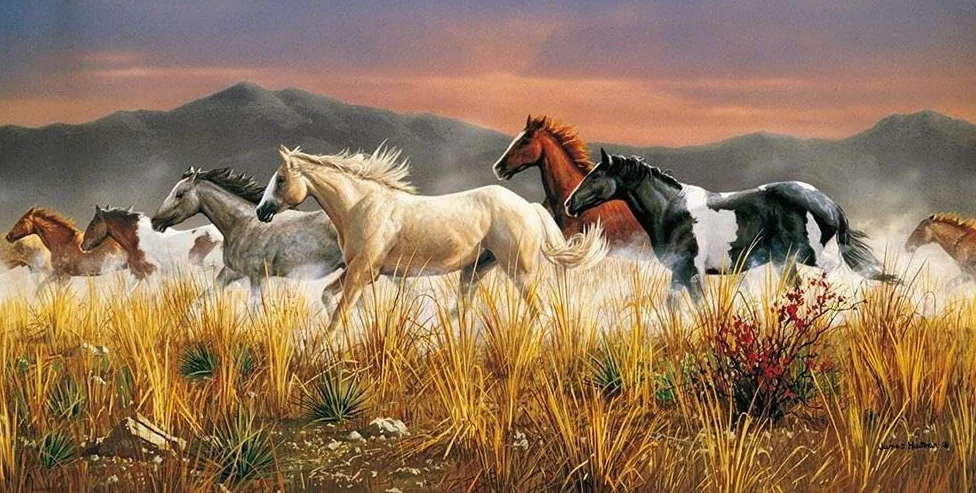 Clementoni - 38006 - Puzzle Collection 13200 pièces - Chevaux au Galop