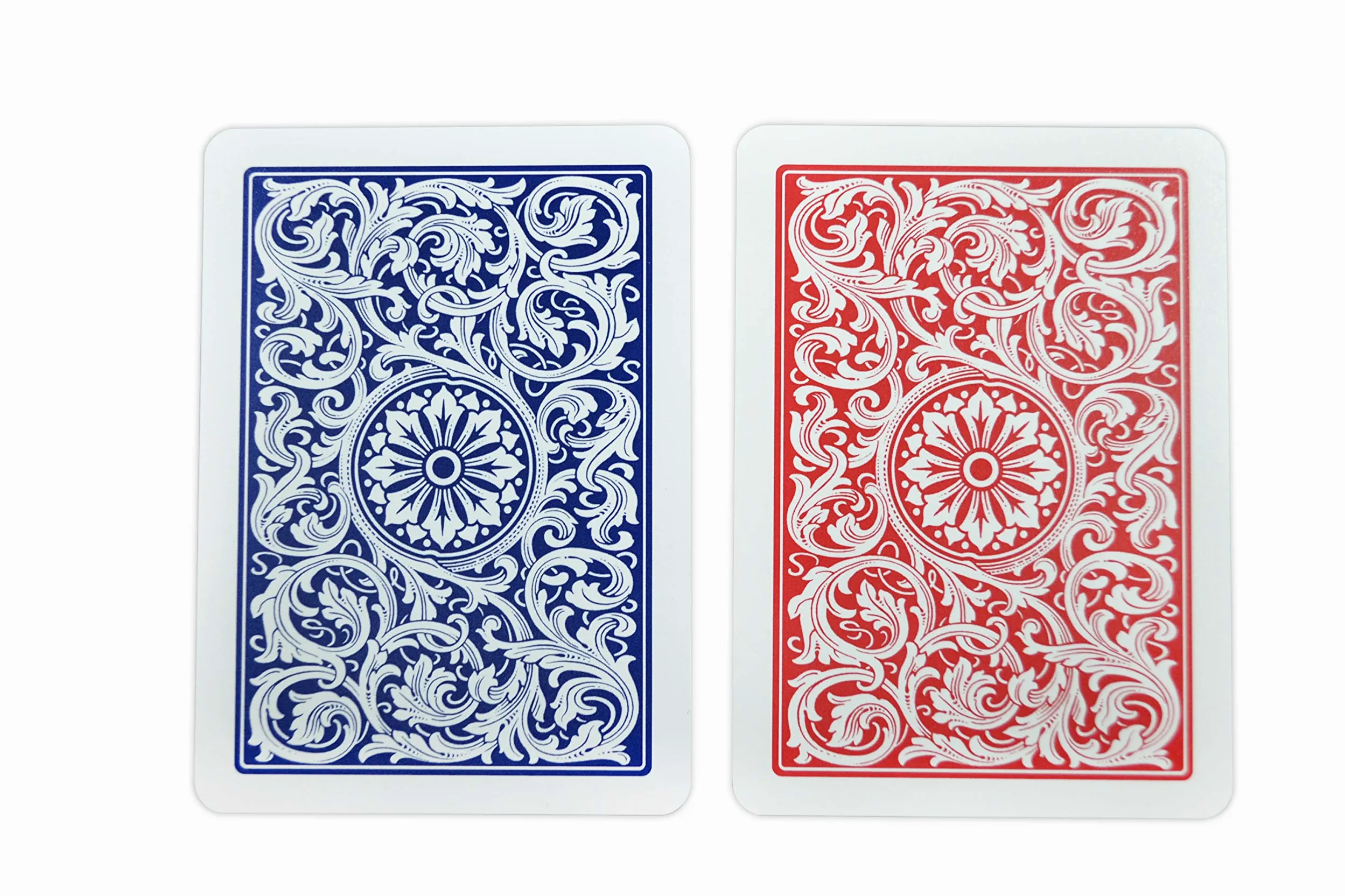 Copag 1546 Design Lot de 6 jeux de cartes 100 % plastique Rouge/bleu
