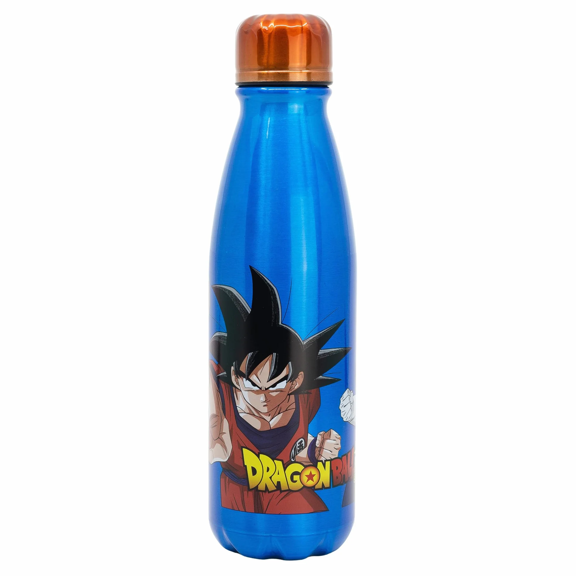 Gourde Aluminium Enfant Dragon Ball 600ml Réutilisable Embout Sécurisé Bouchon Anti-Fuite