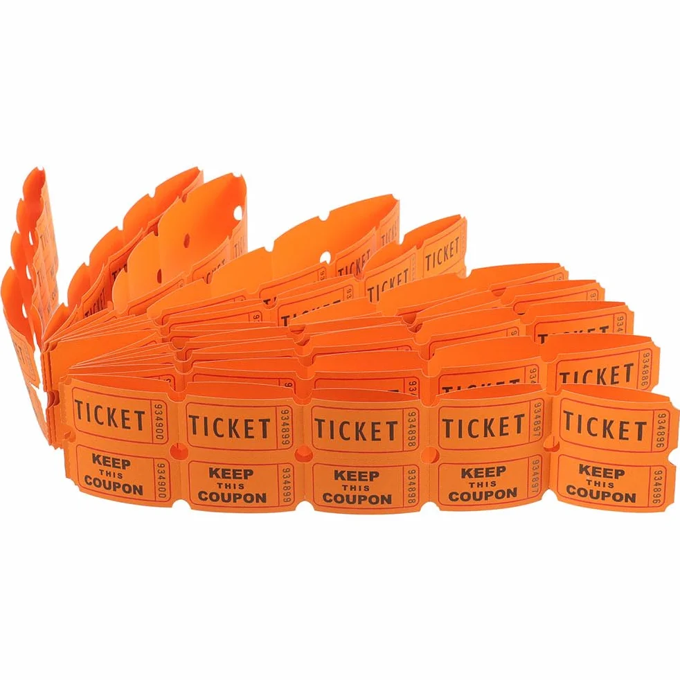 COLLBATH Billets De Tombola Numérotés 200 Pièces pour Événements Fêtes Jeux De Société
