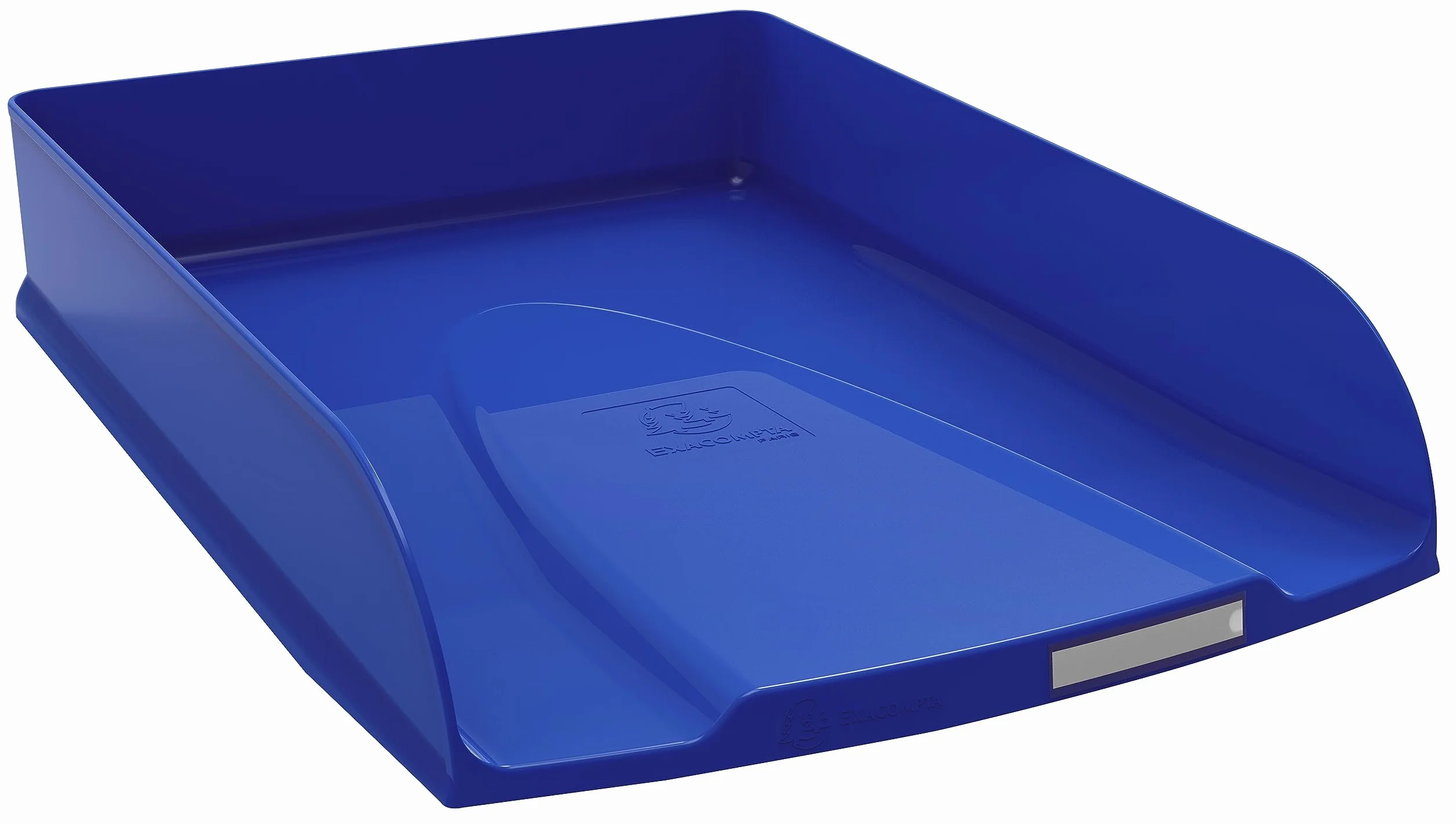 Exacompta corbeille à courrier COMBO STYLI NeoDeco A4+ 34 x 25 x 6,5 cm bleu de France