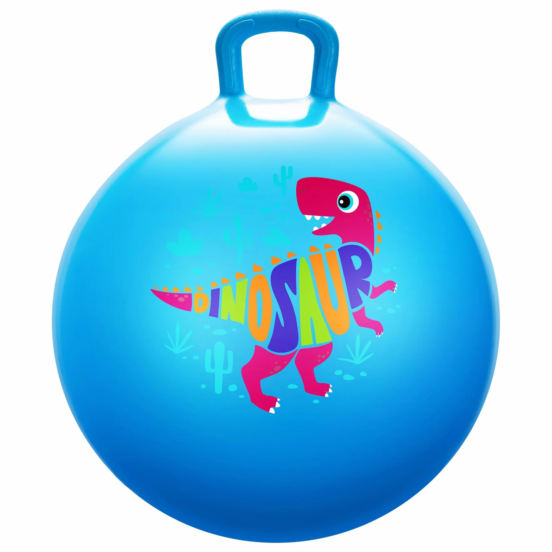U&C Planet Ballon Sauteur 45 cm Enfant 3-8 Ans Plastique PVC épais résistant Jouet intérieur extérieur