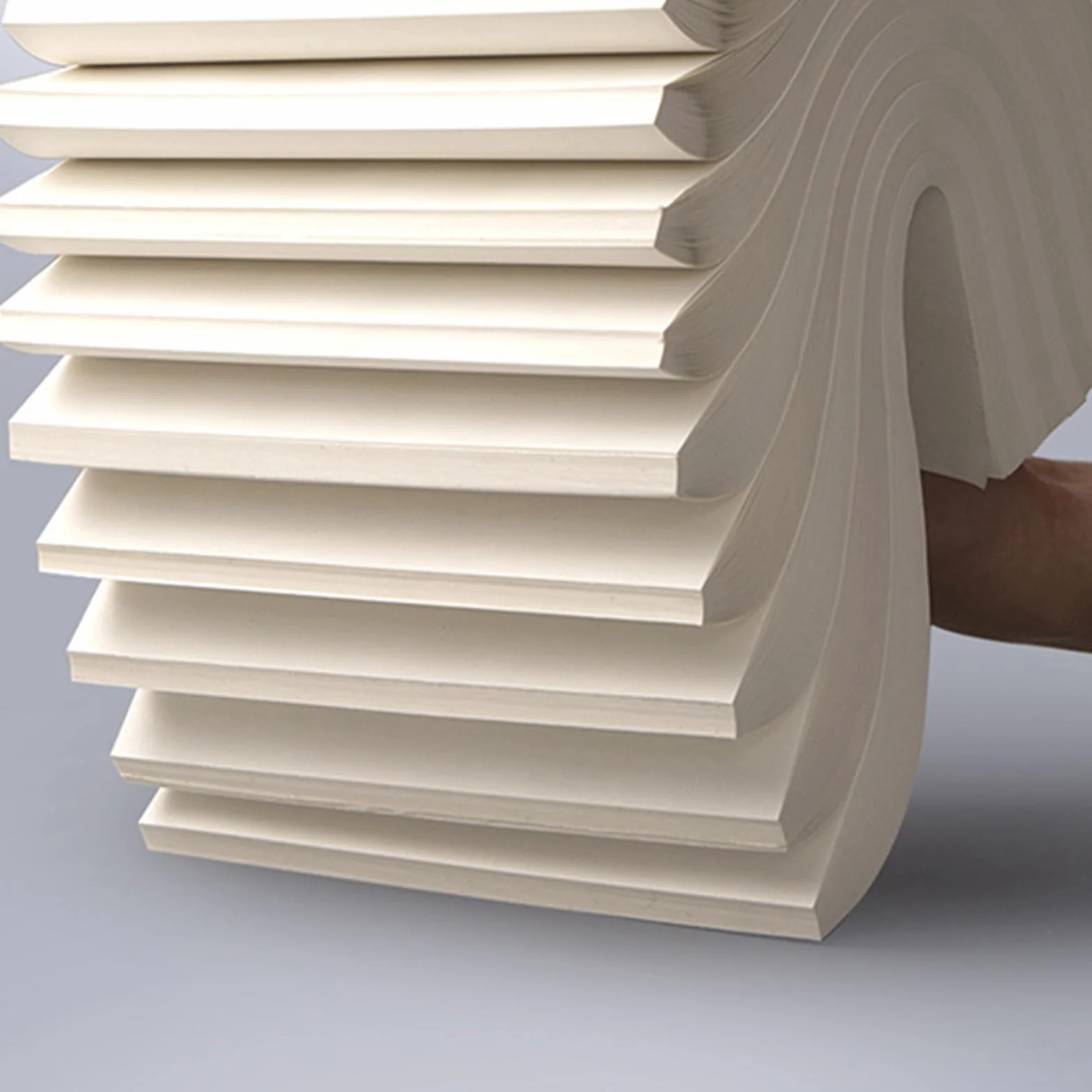 Lot de 3 blocs de papier brouillon carrés vierges