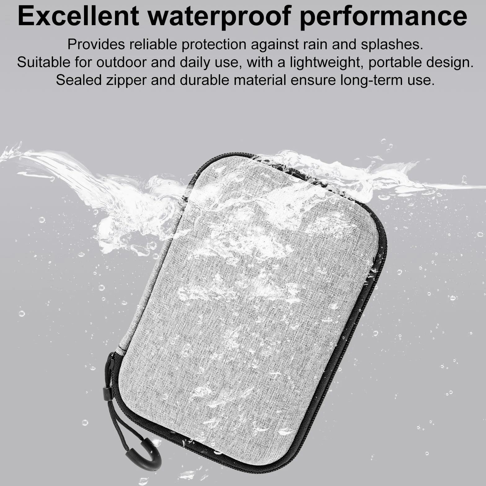 Étui de Protection PLAUD NotePin AI, Housse EVA Souple Portable avec Mousqueton Noir