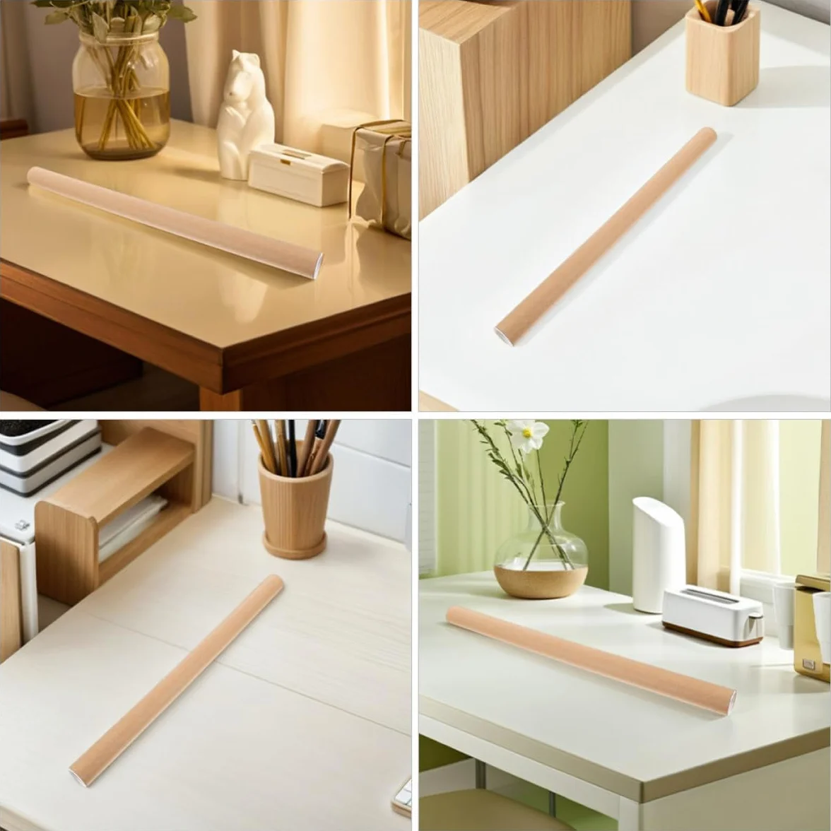 Zerodeko Lot de 2 Tubes en Carton Kraft pour Affiches et Posters, Tube Porte-affiches Rond