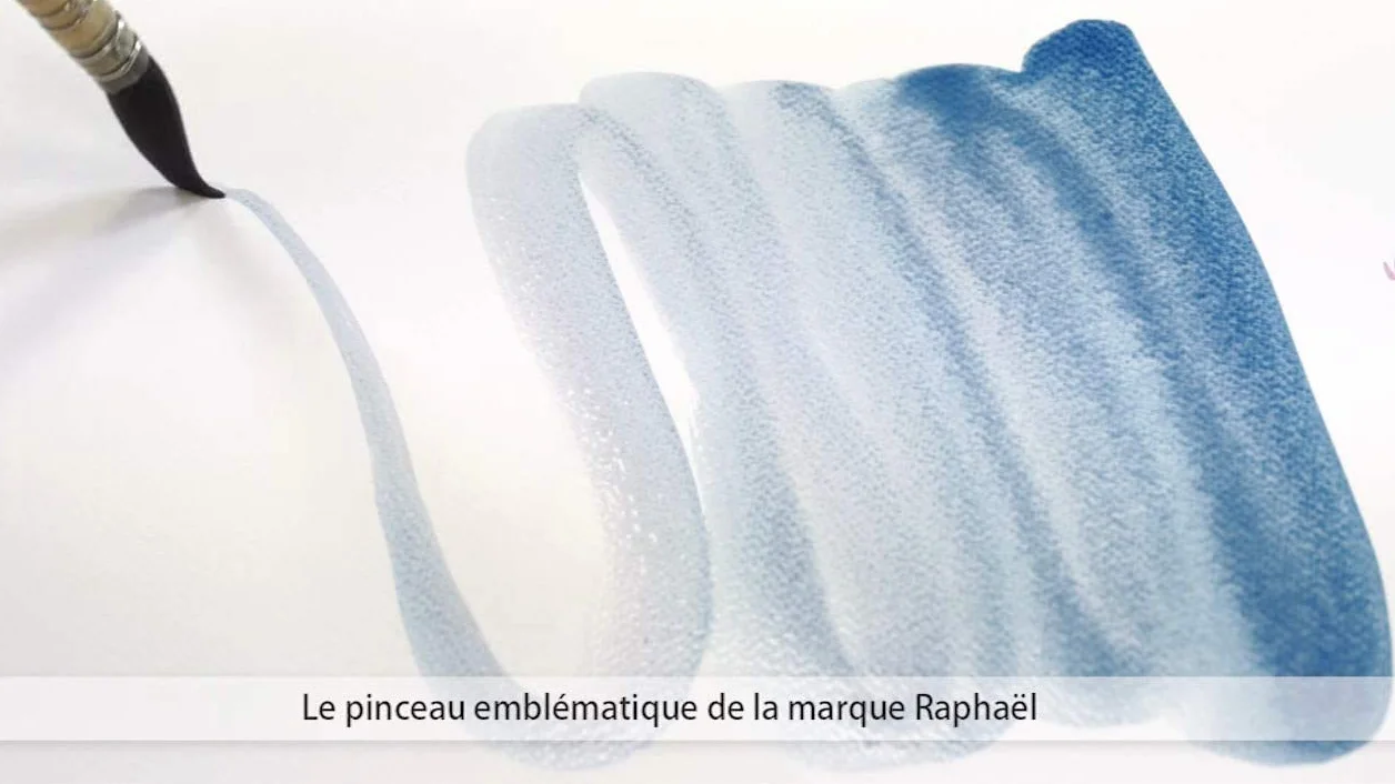 Raphael Pinceau Lavis Aquarelle Petit Gris Pur Série 803 No. 1 0/3 Set 2 Pcs
