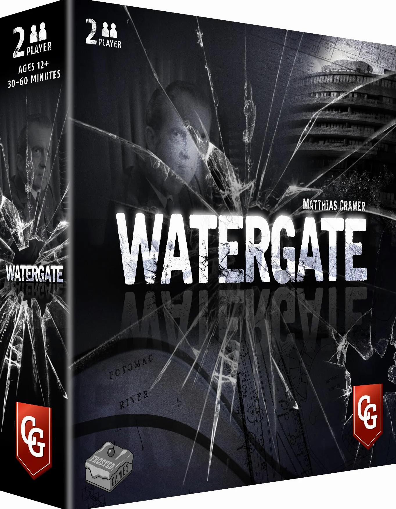 Capstone Games | Watergate | Board Game | Base Game | 2 Players Ages 12+