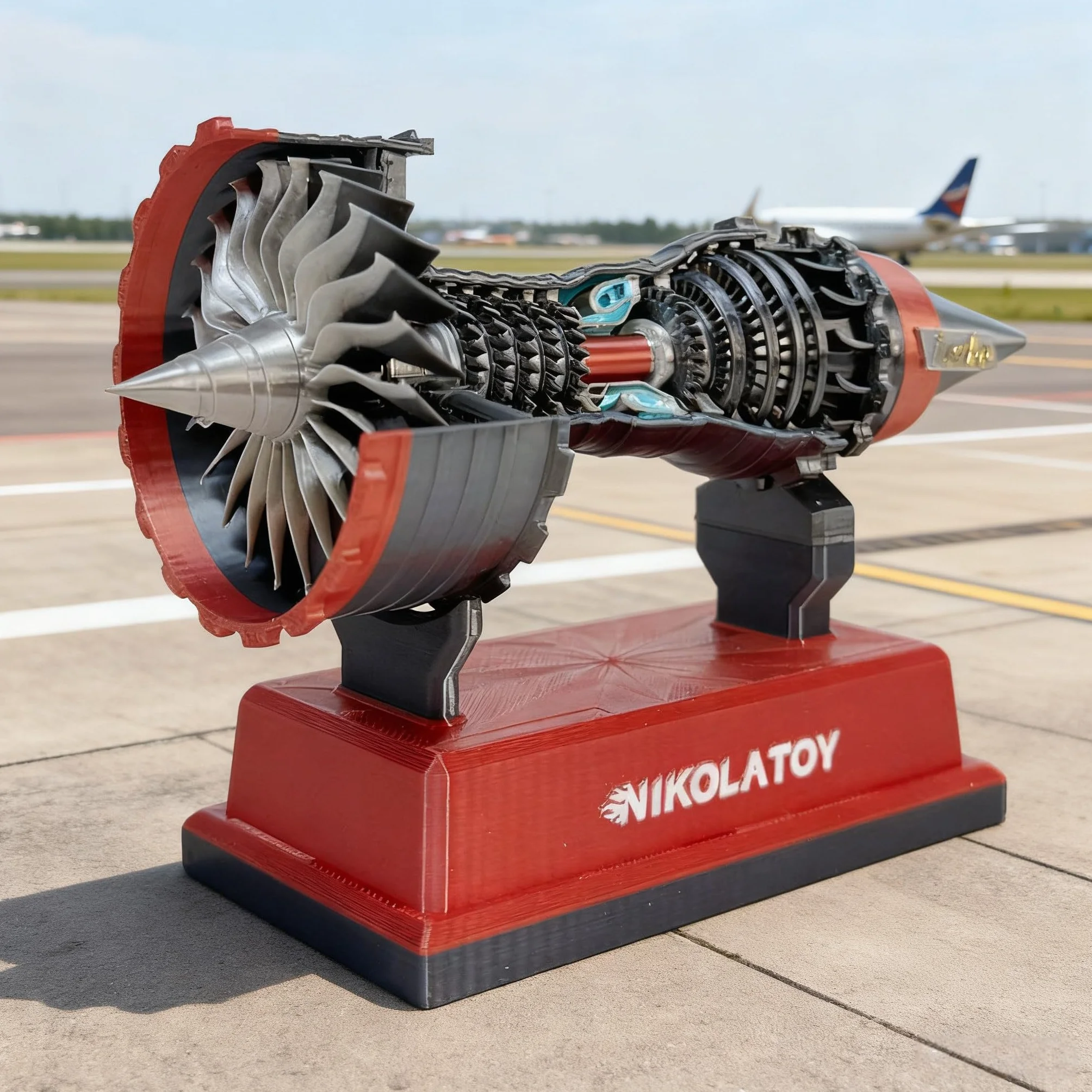 TR900 Super Turbofan Engine Model Kit 12 cm jouet moteur électrique avec piles AAA compatible rouge bleu vert jaune