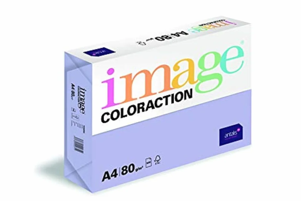 Papier de couleur Lavande Tundra 80 g/m² A4 Ramette 500 feuilles