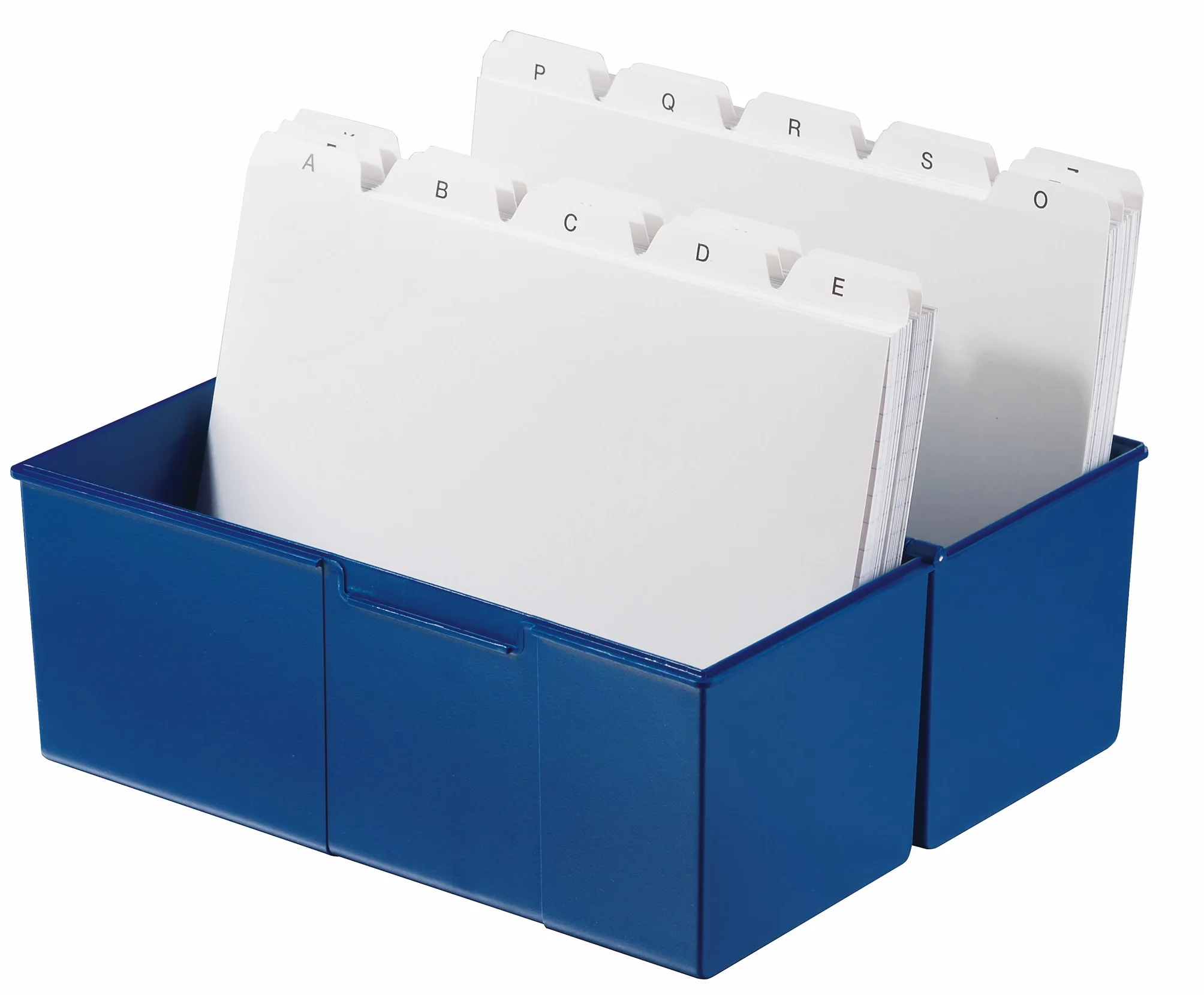 HAN Boîte à fiches plastique 450 fiches A5 228 x 171 x 102 mm Bleu
