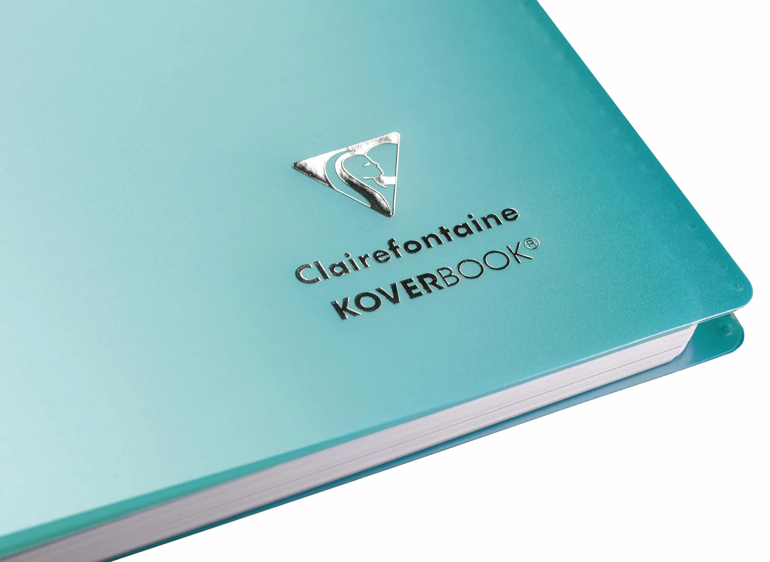 Clairefontaine Koverbook Silver Cahier à Spirale A4 21x29,7 cm 160 Pages Lignées Papier 90 g Couverture Polypro Opaque