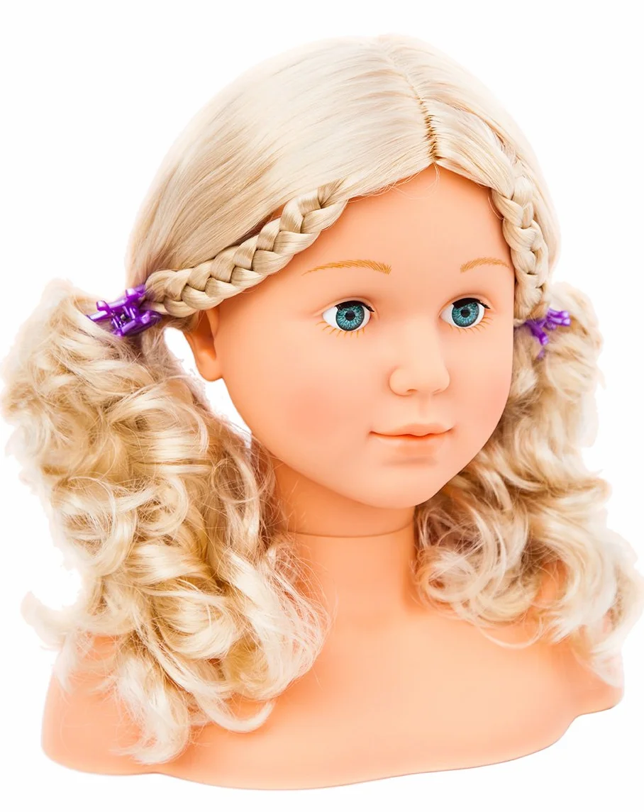 Bayer Design Tête à Coiffer et Maquiller Super Model avec Accessoires, Cheveux blonds