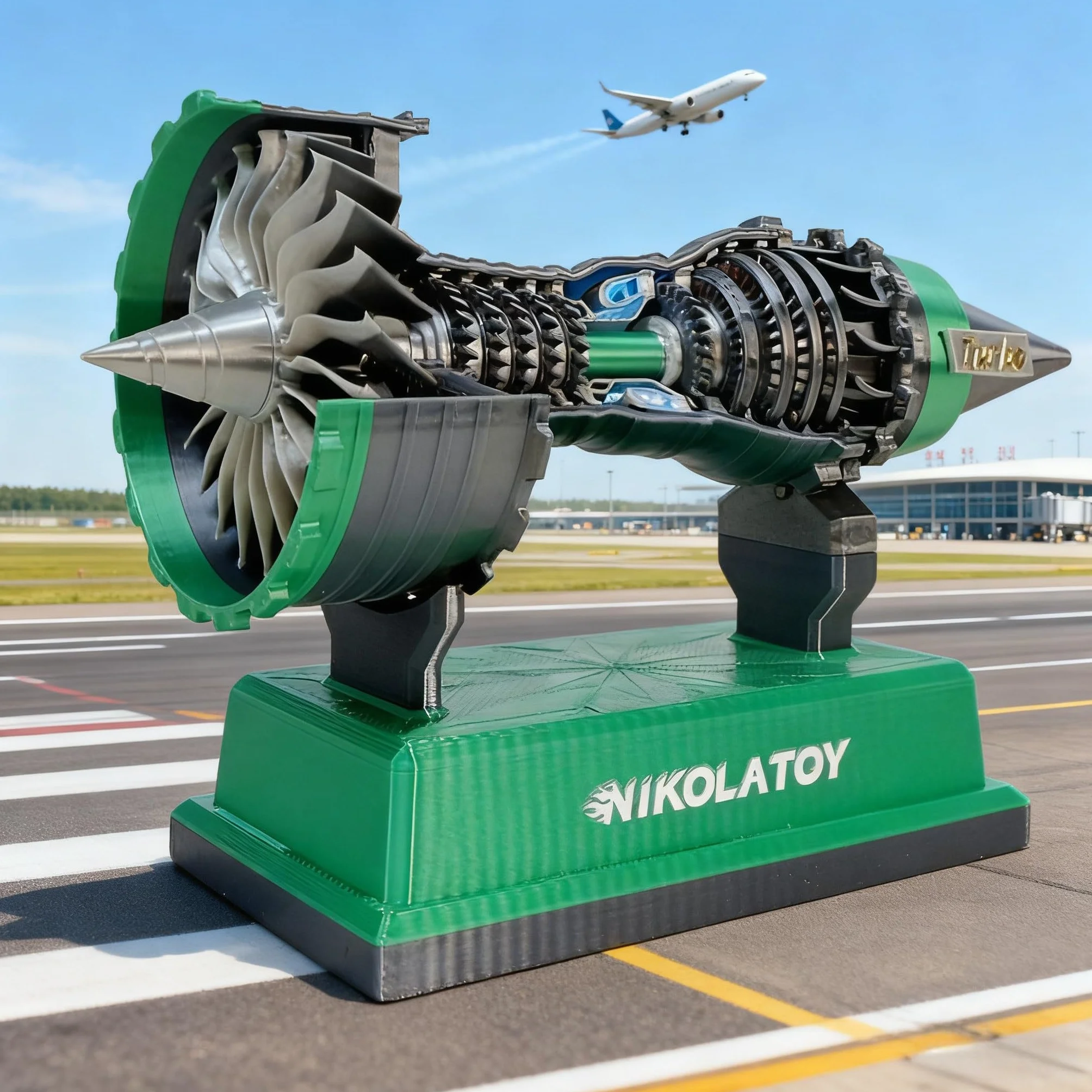 TR900 Super Turbofan Engine Model Kit 12 cm jouet moteur électrique avec piles AAA compatible rouge bleu vert jaune