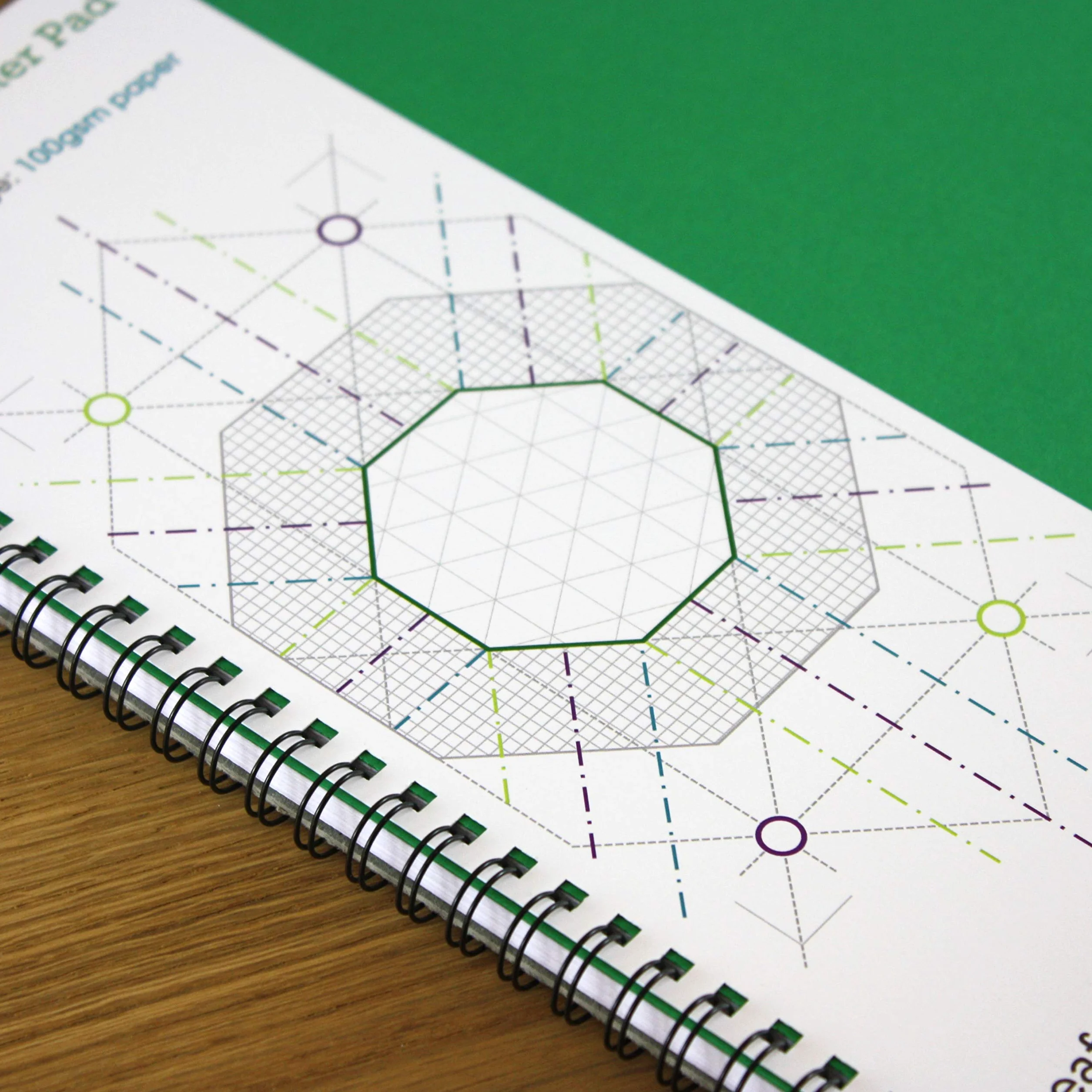 Papier quadrillé isométrique A3 10 mm 1 cm 60 pages 100 g/m²
