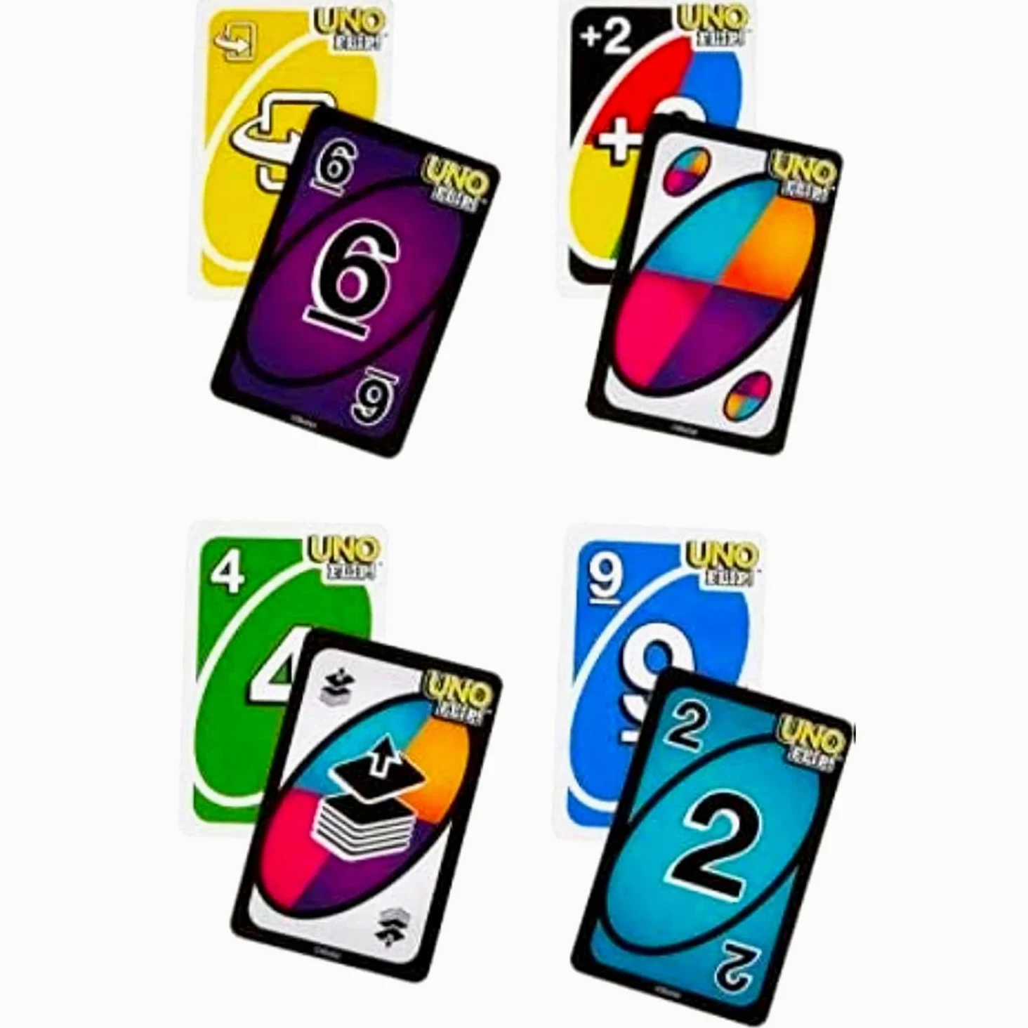 Mattel UNO – Lot de 3 jeux d'extension avec tous les jeux sauvages, inversés et impitoyables pour enfants et plus | Jeux de cartes pour enfants, nuit