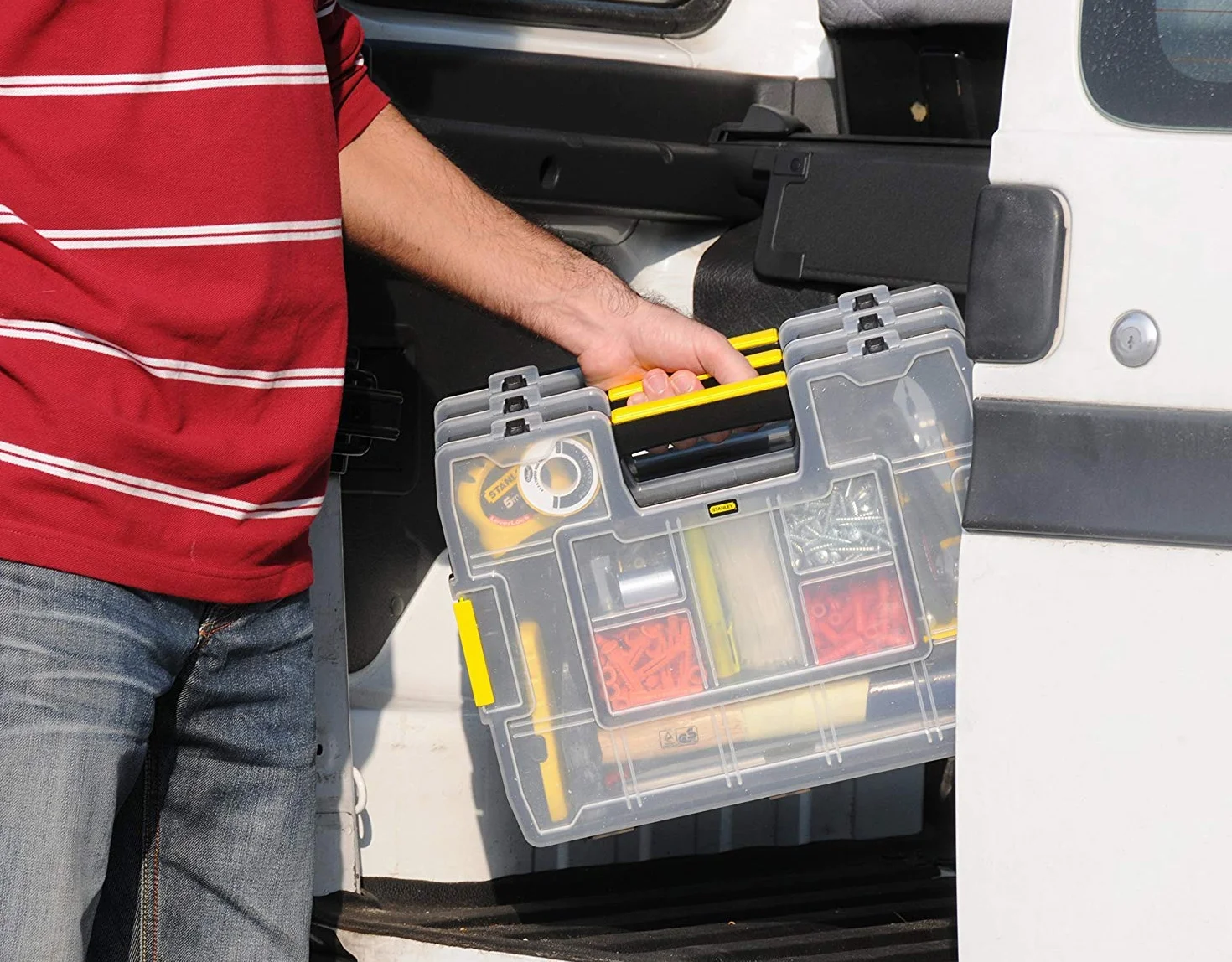 Stanley 1-97-483 Organiseur à Intercalaires mobile 37,5 x 6,7 x 29,2 cm Noir/Jaune