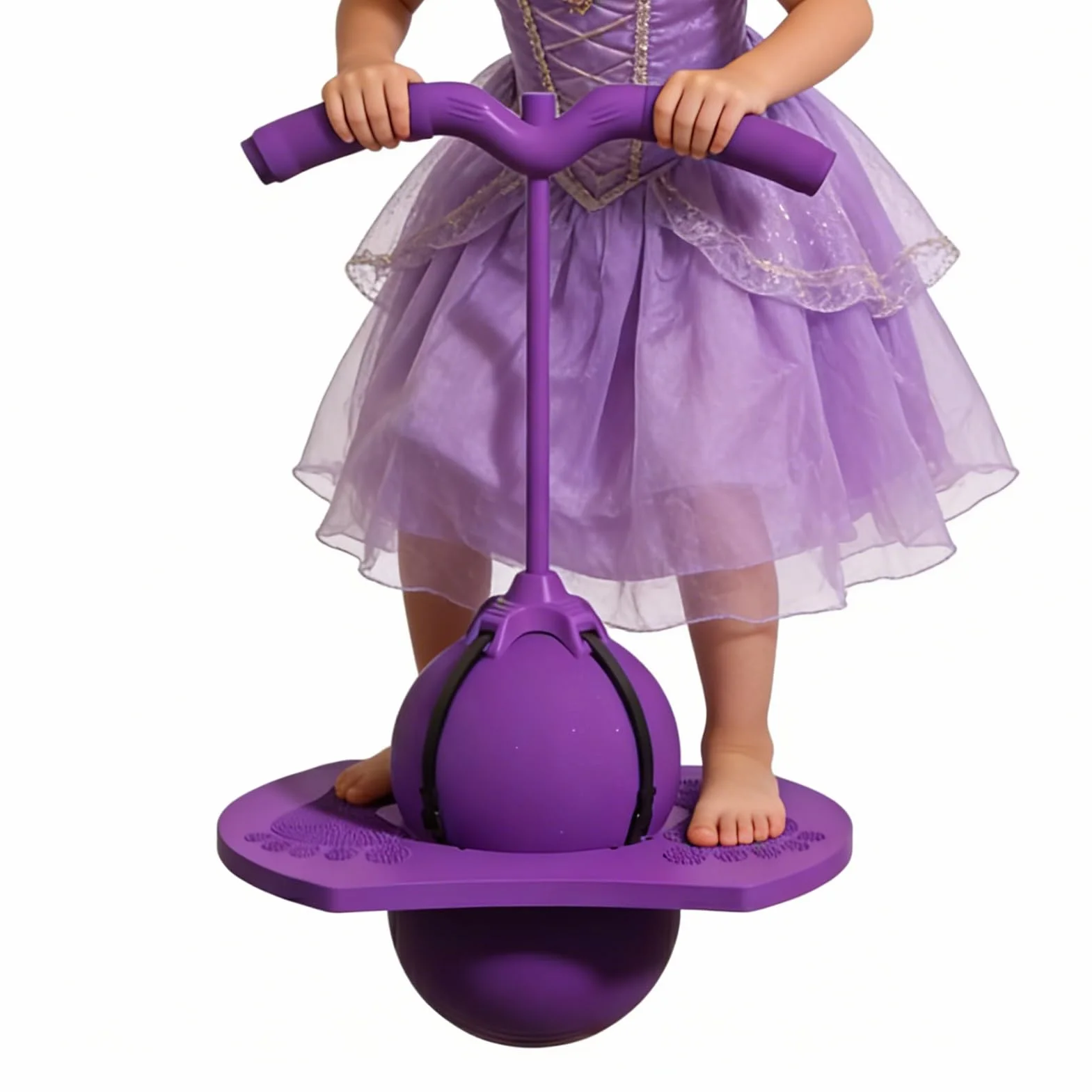 Ballon Sauteur d'Équilibre Jouet Sportif Plateau de Saut Rebondissant Enfant Garçon Fille Adulte