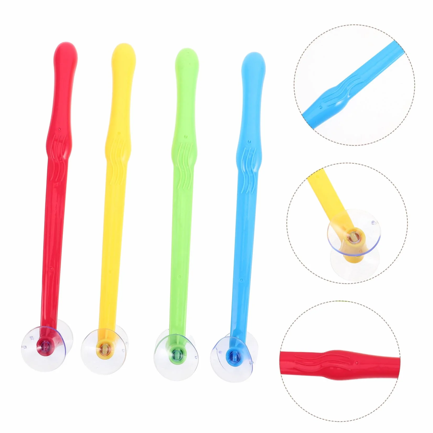 Lot De 4 Marteaux Ventouse Jouets D'Éveil Motricité Réaction Éducatif Multicolores