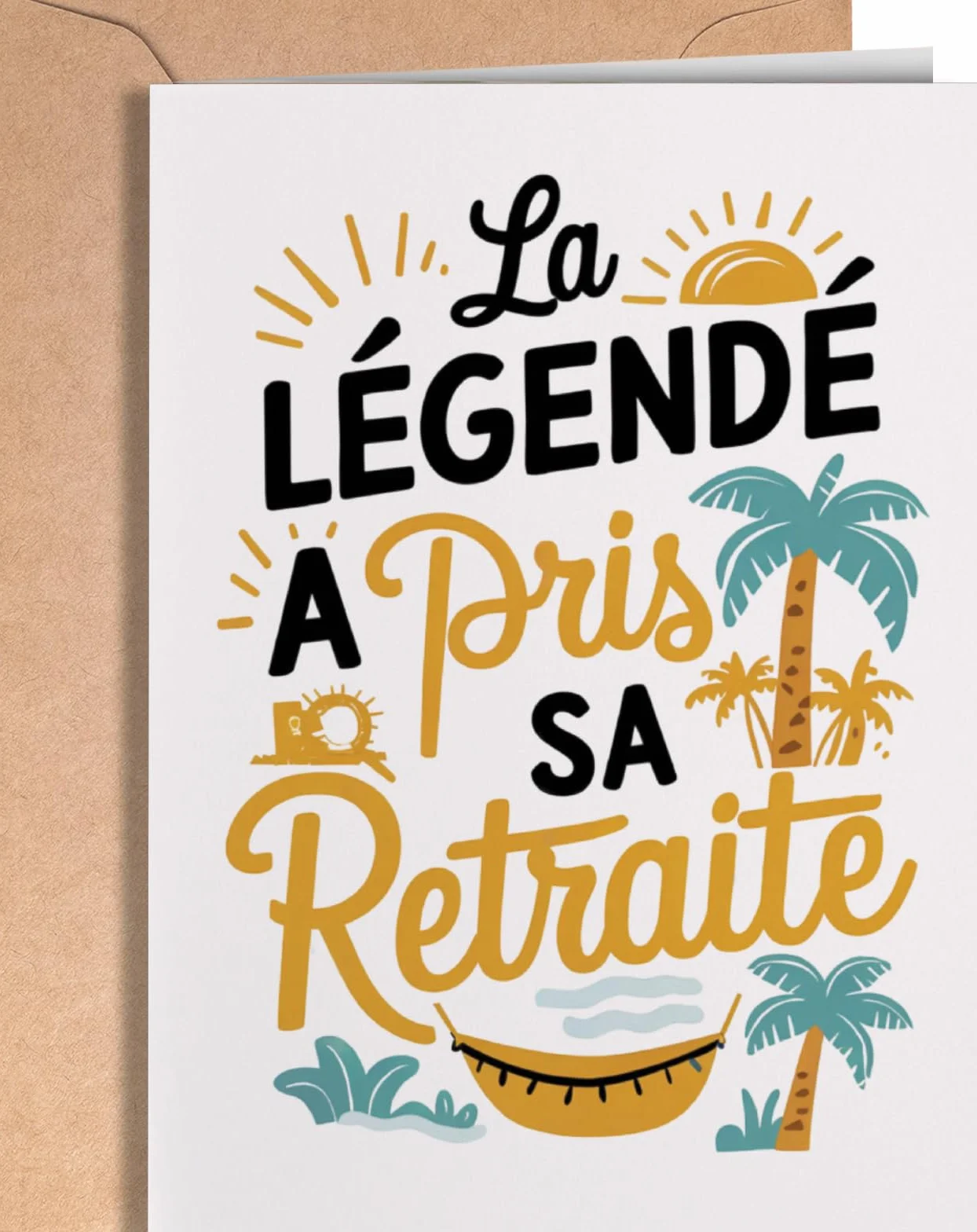 Carte de Retraite Originale – Cadeau Départ Retraite Femme Homme