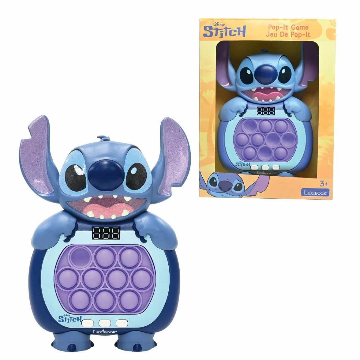 Lexibook Disney Stitch Jeu Fast Push Bleu JG500DLXB