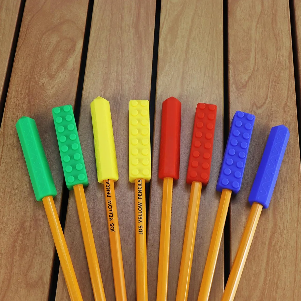 KEFU Embouts à Mâcher pour Crayons, Lot de 8, Accessoires Sensoriels pour Enfants Autisme TDAH