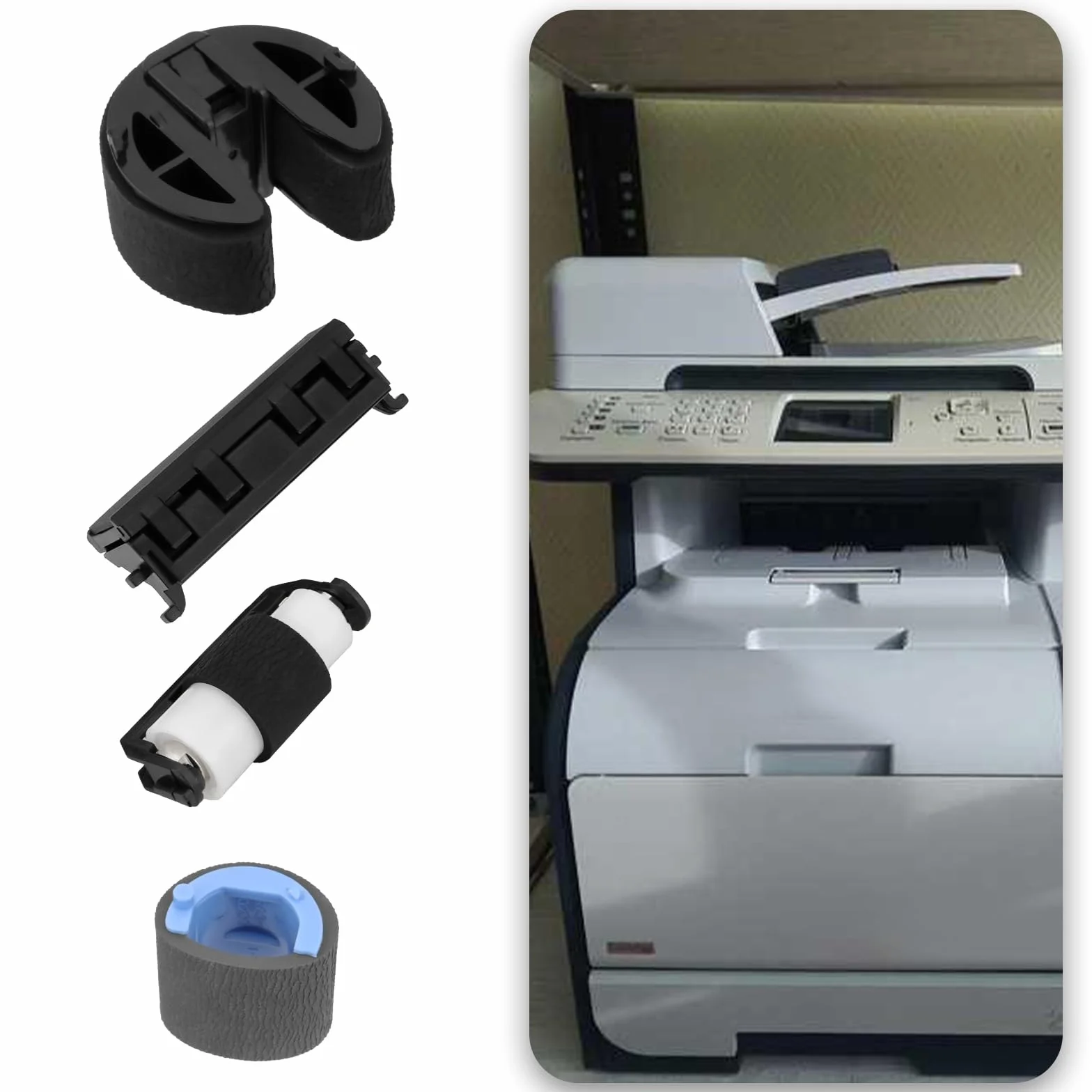 EMSea Rouleaux Alimentation Compatible HP CM2320fxi CM2320n CM2320nf CP2025 CP2025dn CP2025n CP2025x