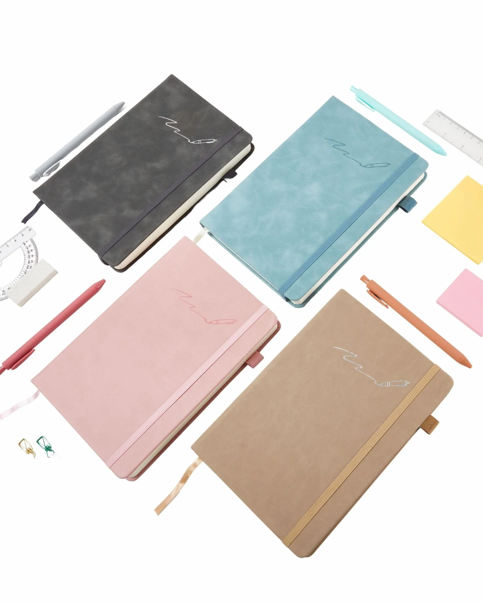 Carnet A5 Ligné 360 Pages Journal Intime Adulte Noir, Cahier d'écriture Aesthetic, Cadeau Femme Homme