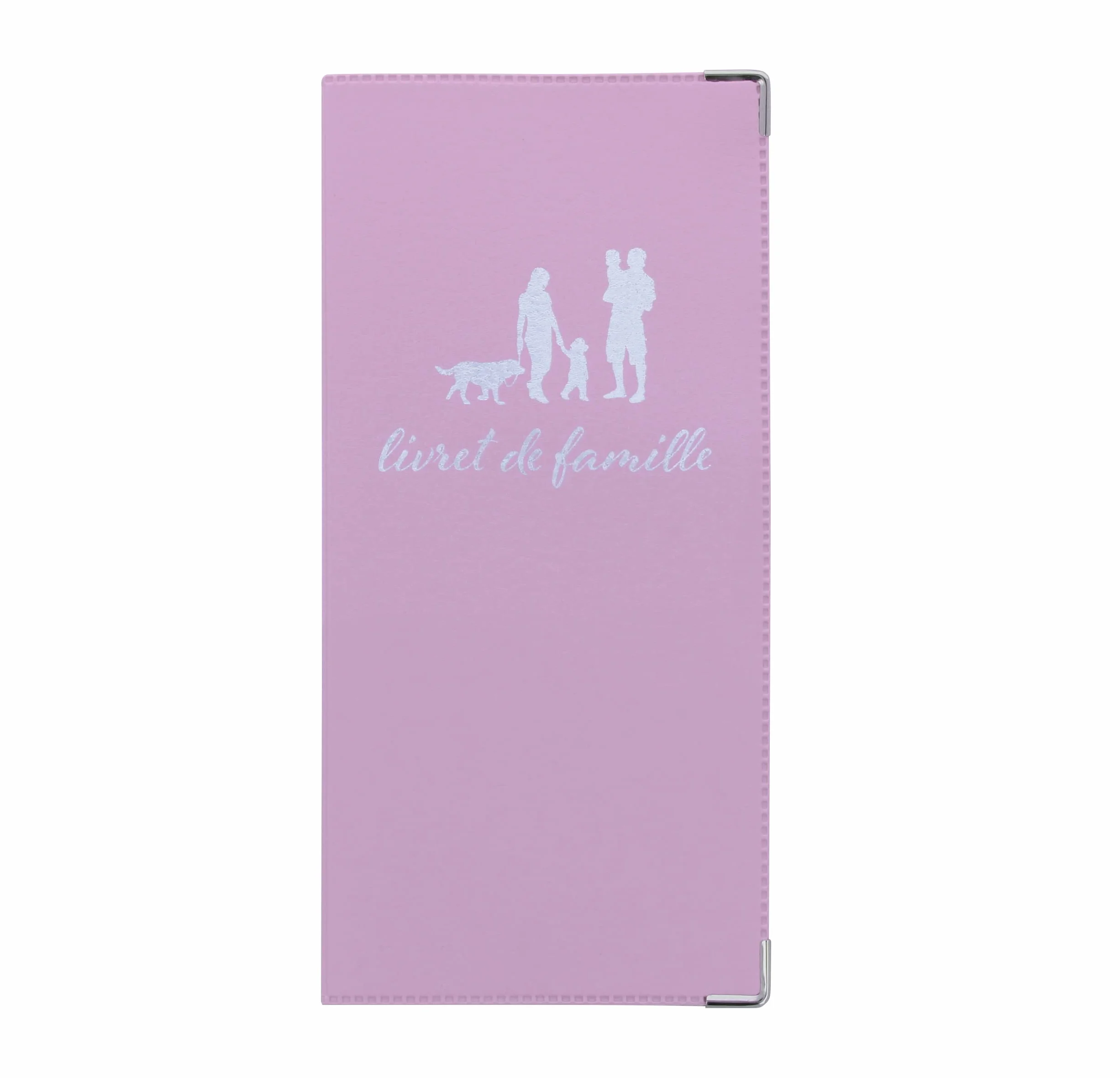 Etui Livret de Famille Rose Lilas Fabrication Française Porte Documents Officiels