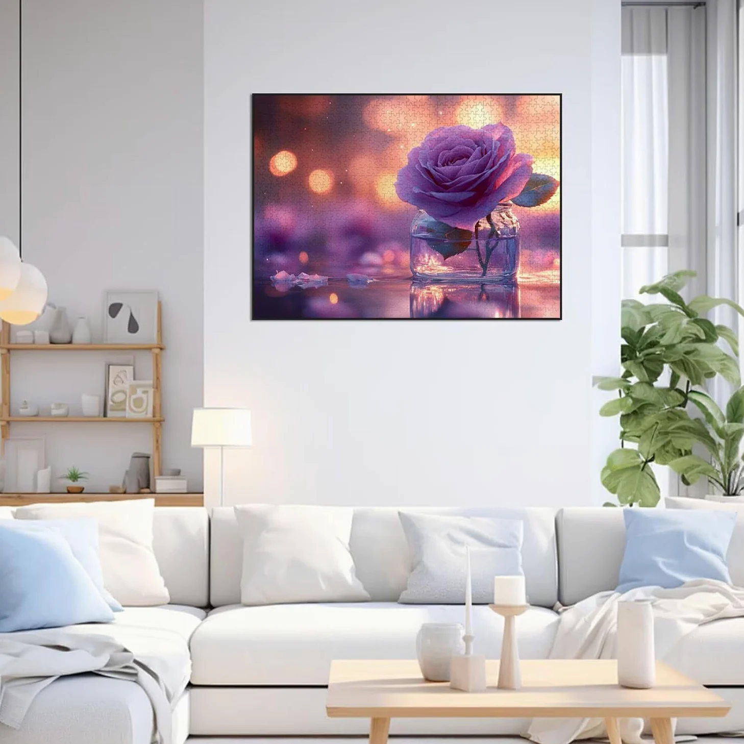 Puzzle 4000 Pieces Rose Puzzle 3D, Adultes Classique Puzzles, n-540 | Vase à fleurs Puzzles Défiants Jeu éducatif Comme Cadeau et Décoration Murale, Activité Familiale, Détente et Divertissement