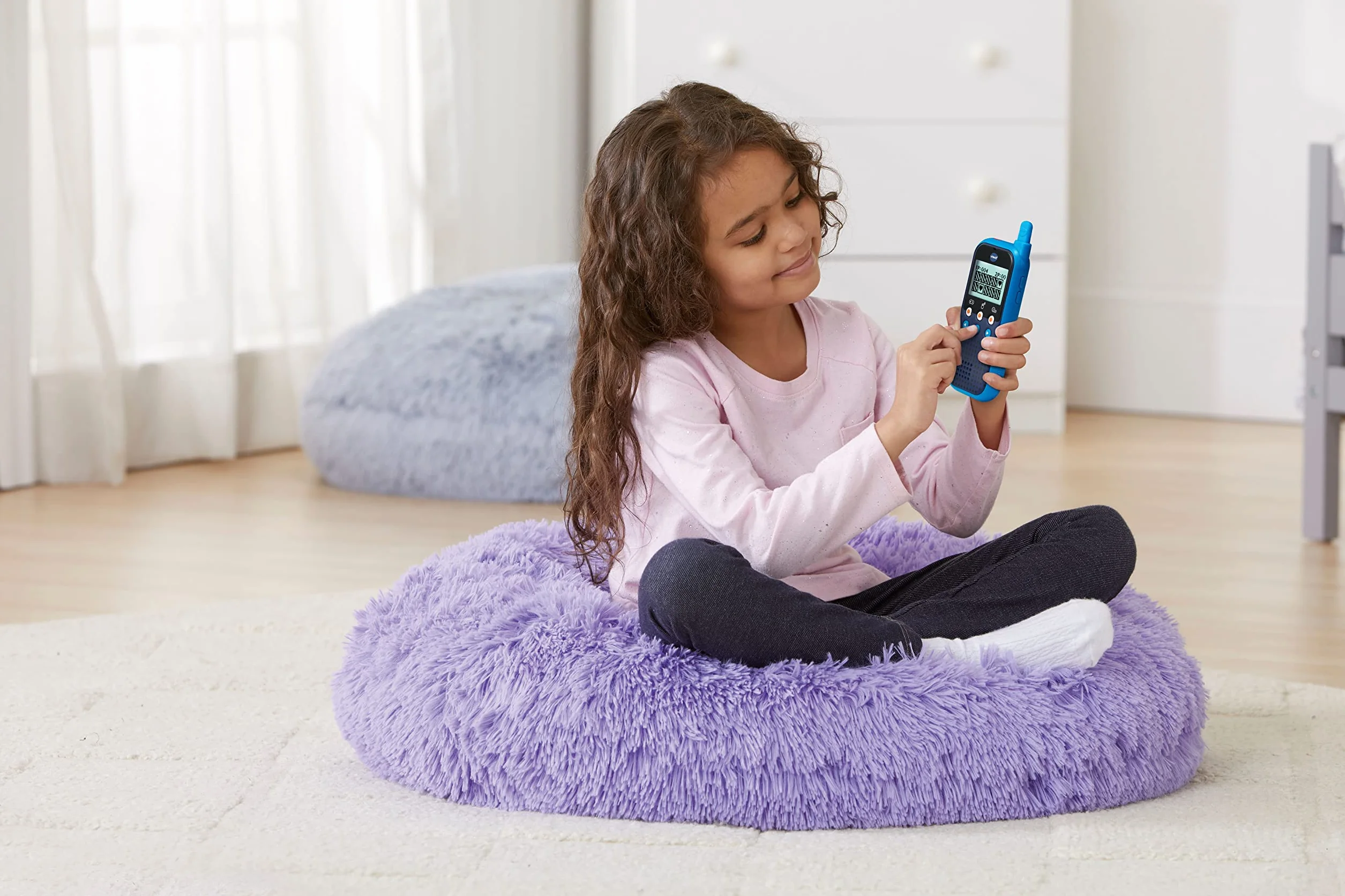 Vtech Kidi Talkie Talkie-Walkie Enfants avec écran et Jeux Jouet électronique éducatif Version FR