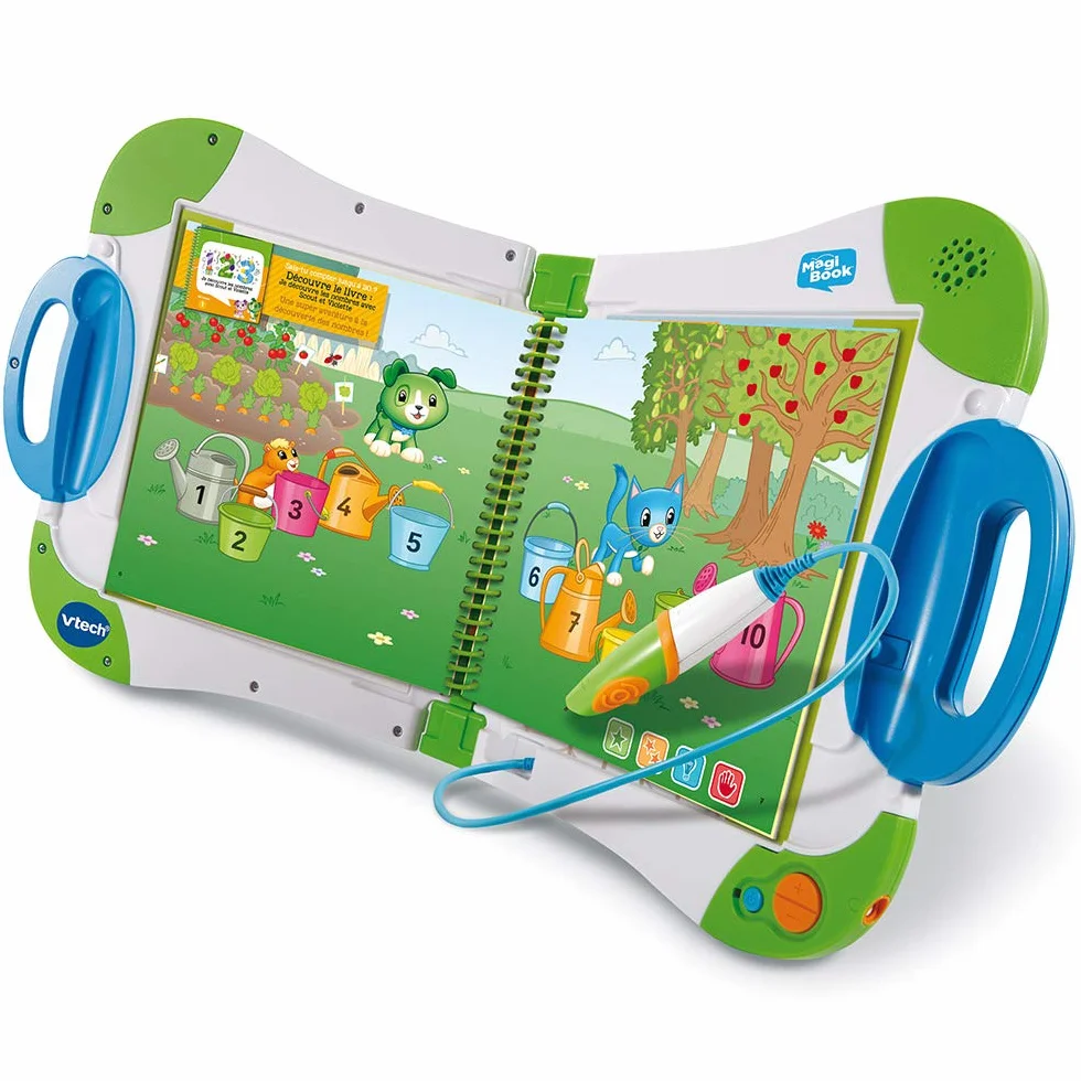 VTech MagiBook Starter Pack Vert, Lecteur Interactif de Livres Éducatifs, Système Ludique d'apprentissage, Cadeau Enfant 2-8 Ans