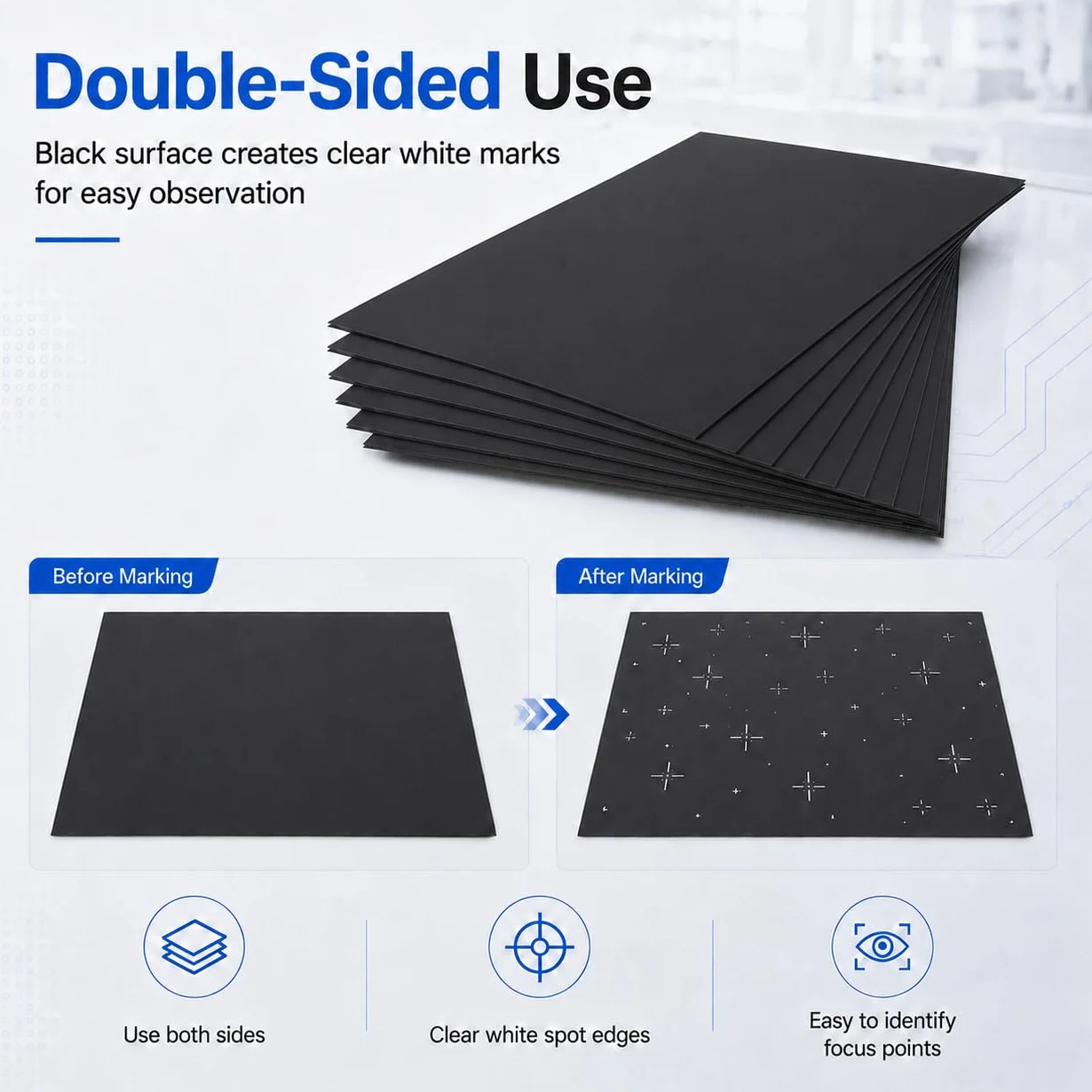 Papier de Test Gravure Laser A4 285x210mm Double Face pour Marquage Laser Fibre