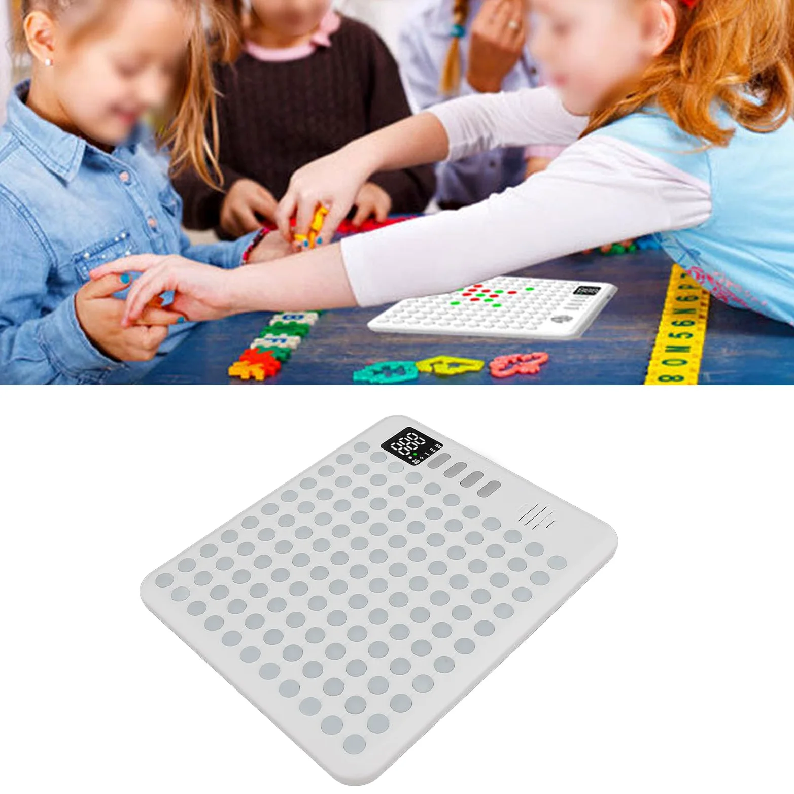 Focket Échiquier électronique, échiquier avancé AI Smart 5 en Rangée, AI avec Batterie 500 MAh pour Enfants Adultes Famille