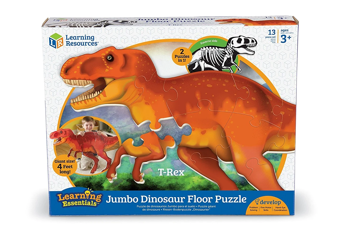 Learning Resources Puzzle géant de Dinosaure - T-Rex de