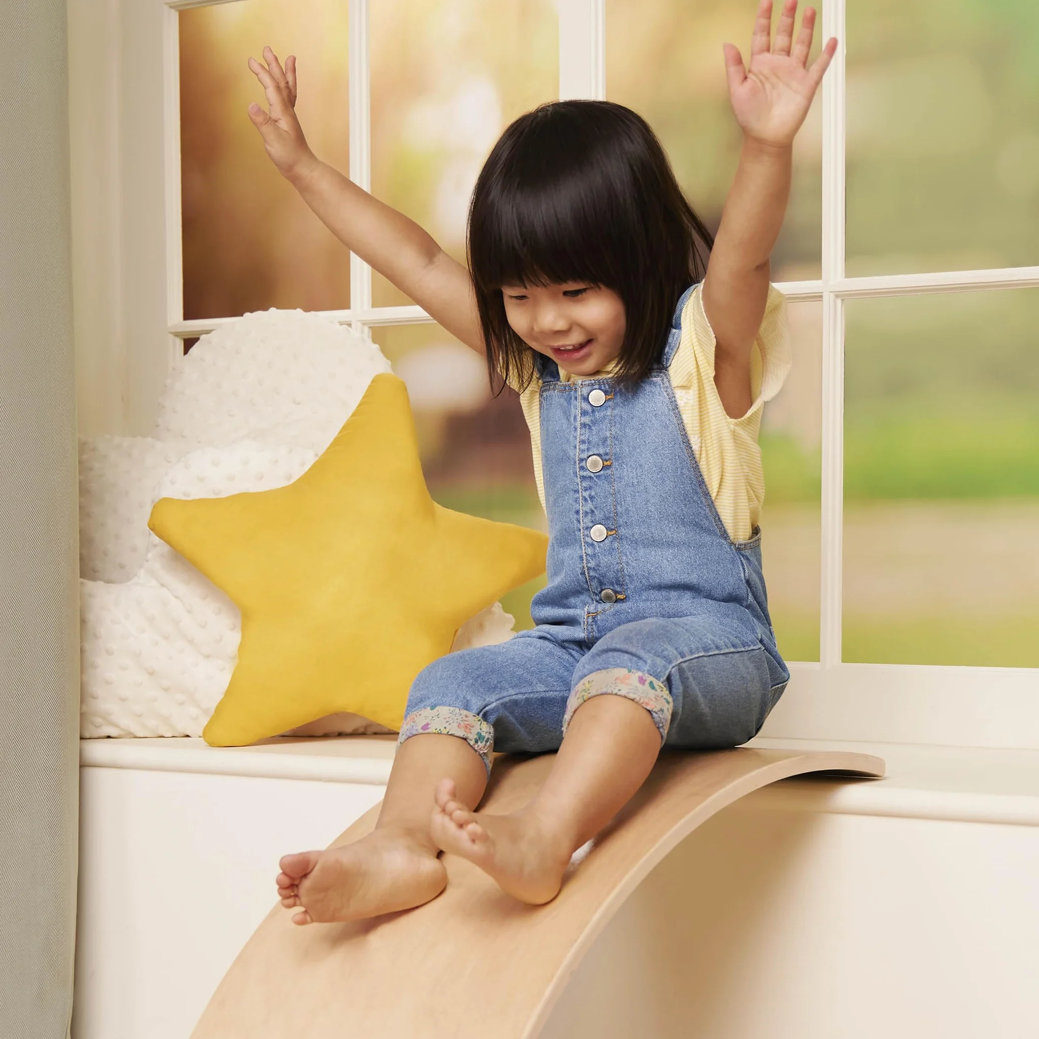 B. toys Teeter-Toddler Planche et chaise d'équilibre Montessori pour enfants 3 ans+