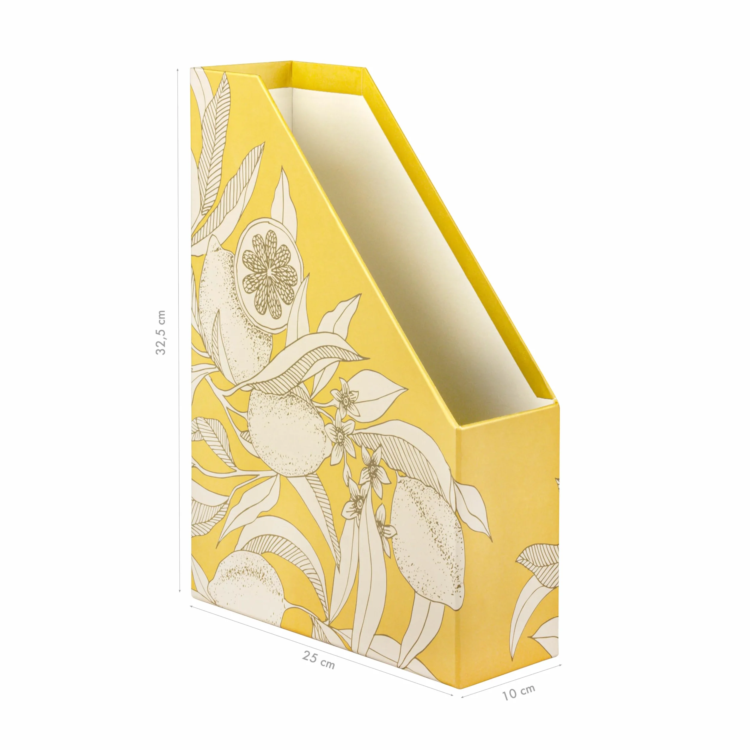 Clairefontaine Porte-Revue Fleurs de Citronnier Carton 25x10x32,5cm Jardin des Sens
