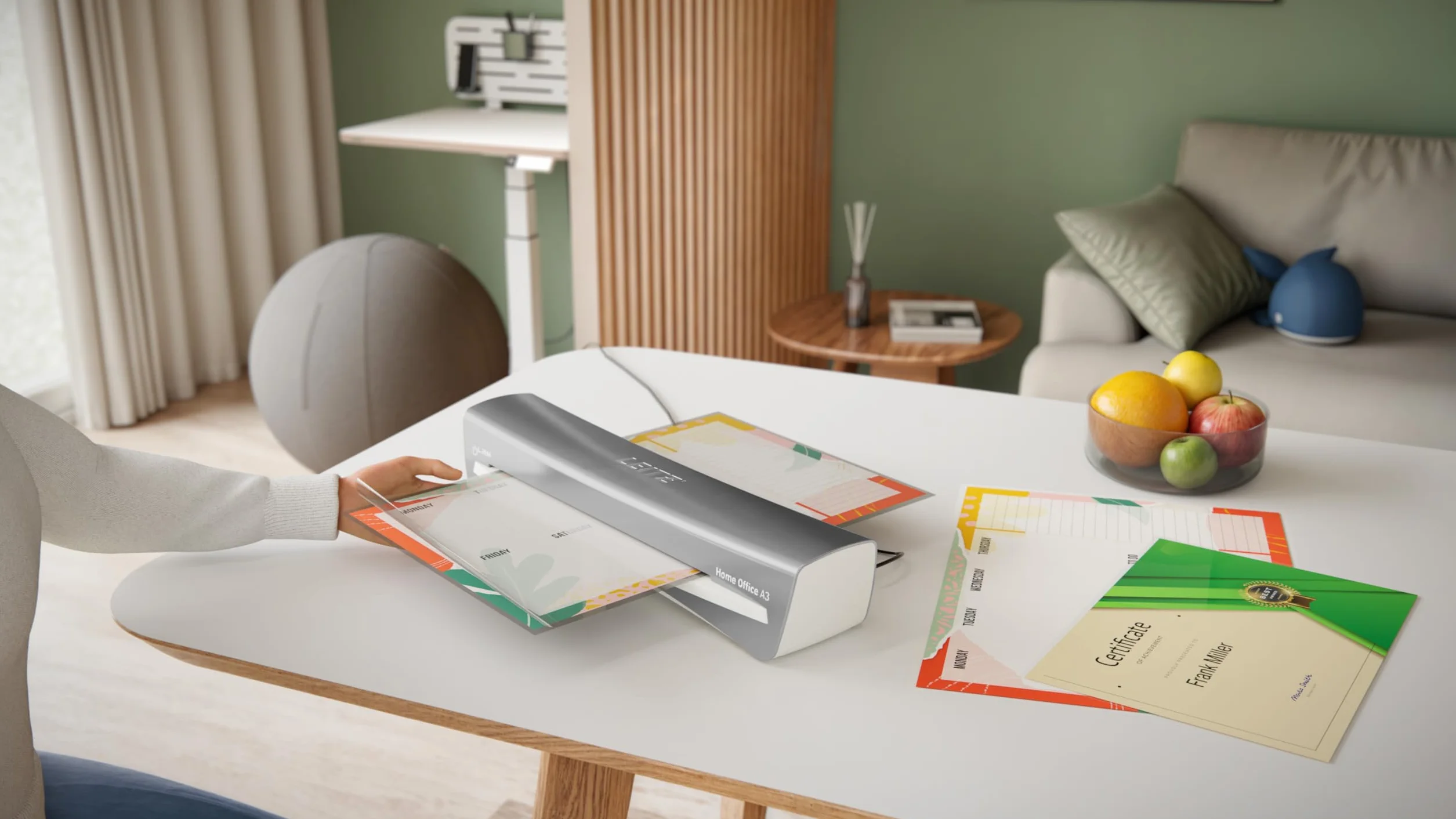 Leitz iLAM Home Office Plastifieuse A3 Préchauffage Rapide 3 Minutes 75-125 Microns Lot Pochettes A4 Inclus Gris