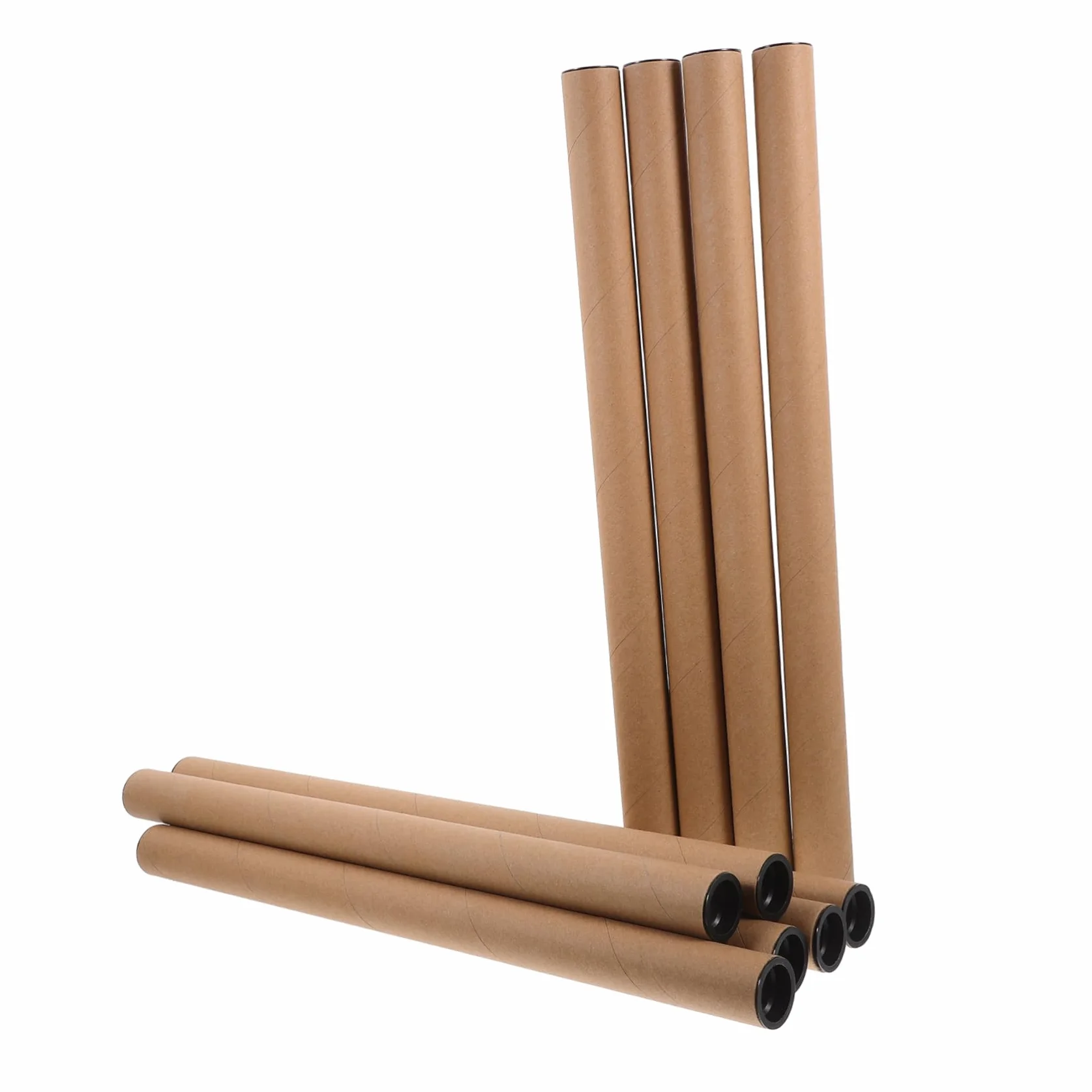 Uonlytech 10 Pièces Tubes Carton Kraft pour Affiches Transport Réutilisables Stockage Envoi Posters