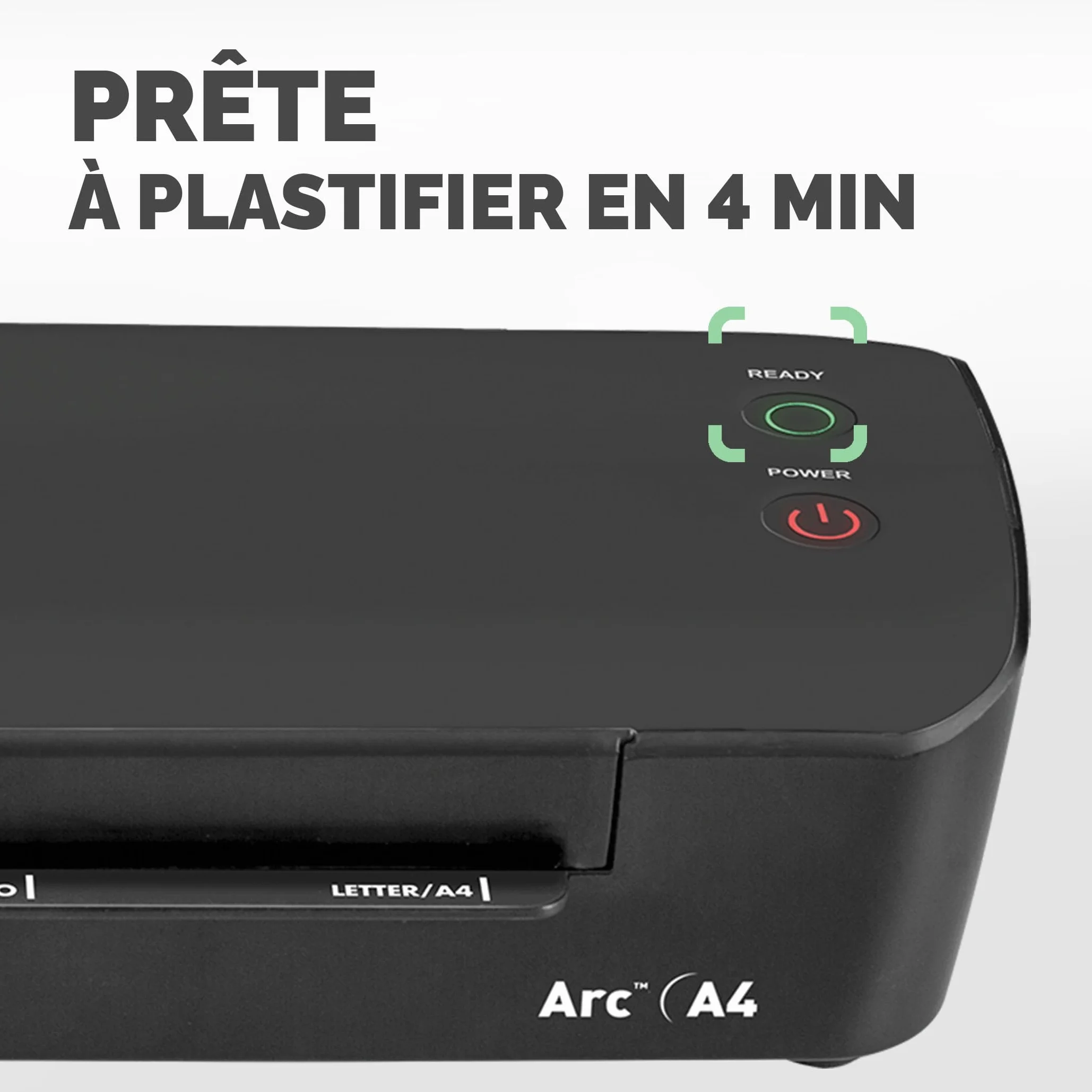 Fellowes plastifieuse Arc A4, plastification à chaud 80 microns, anti bourrage, 30cm/min