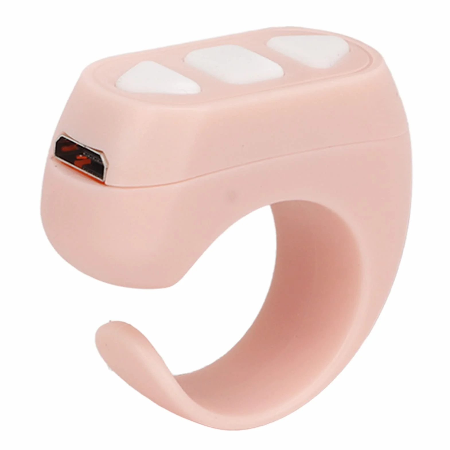 Bluetooth Page Turner Ring pour Kindle APP, Compatible iOS Android (Rose)