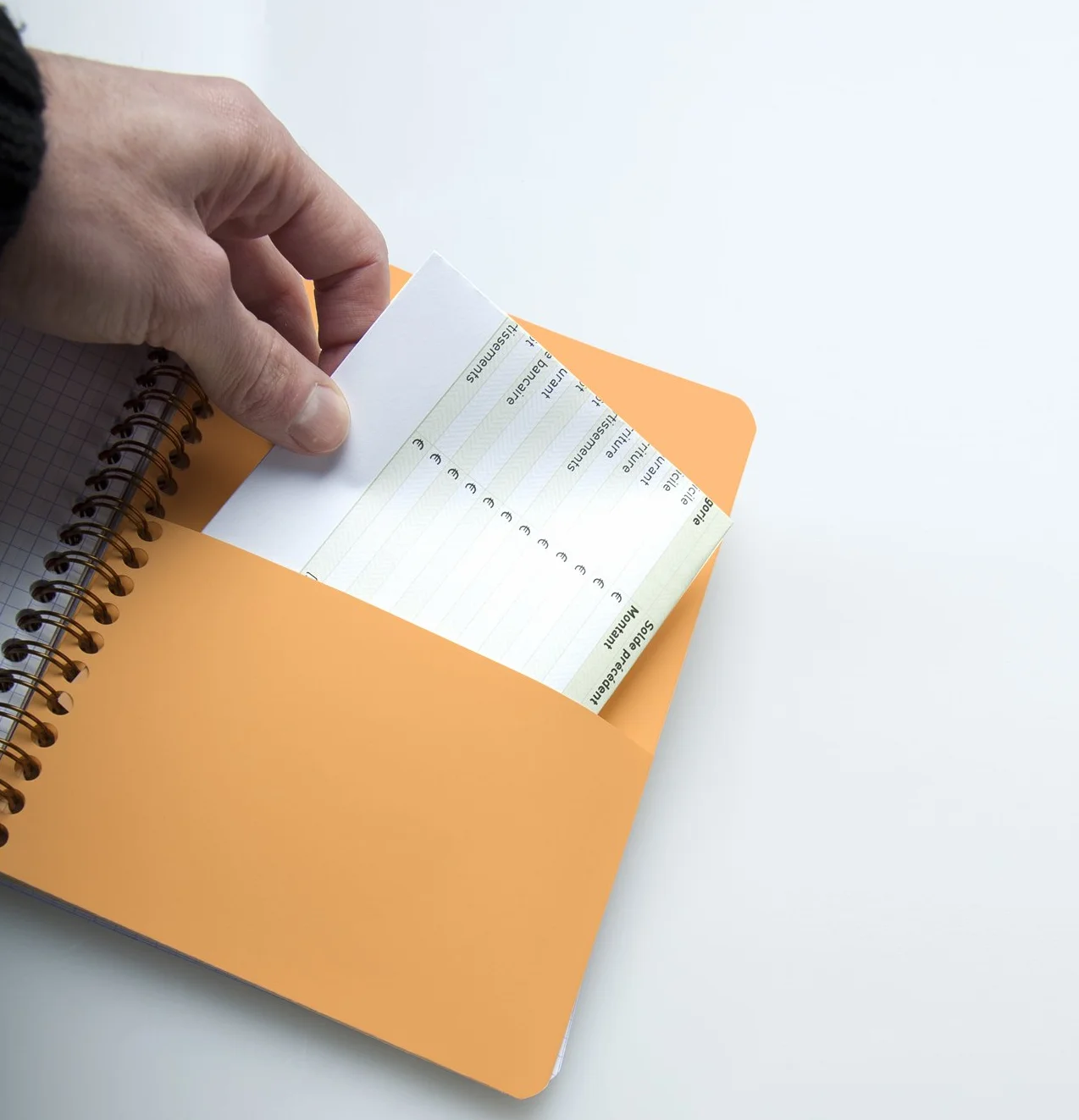 Rhodia Bloc-Notes A4 21 x 29,7 cm 80 Feuilles Petits Carreaux Papier Clairefontaine 90 g/m² Couverture Polypro Recyclée Noir