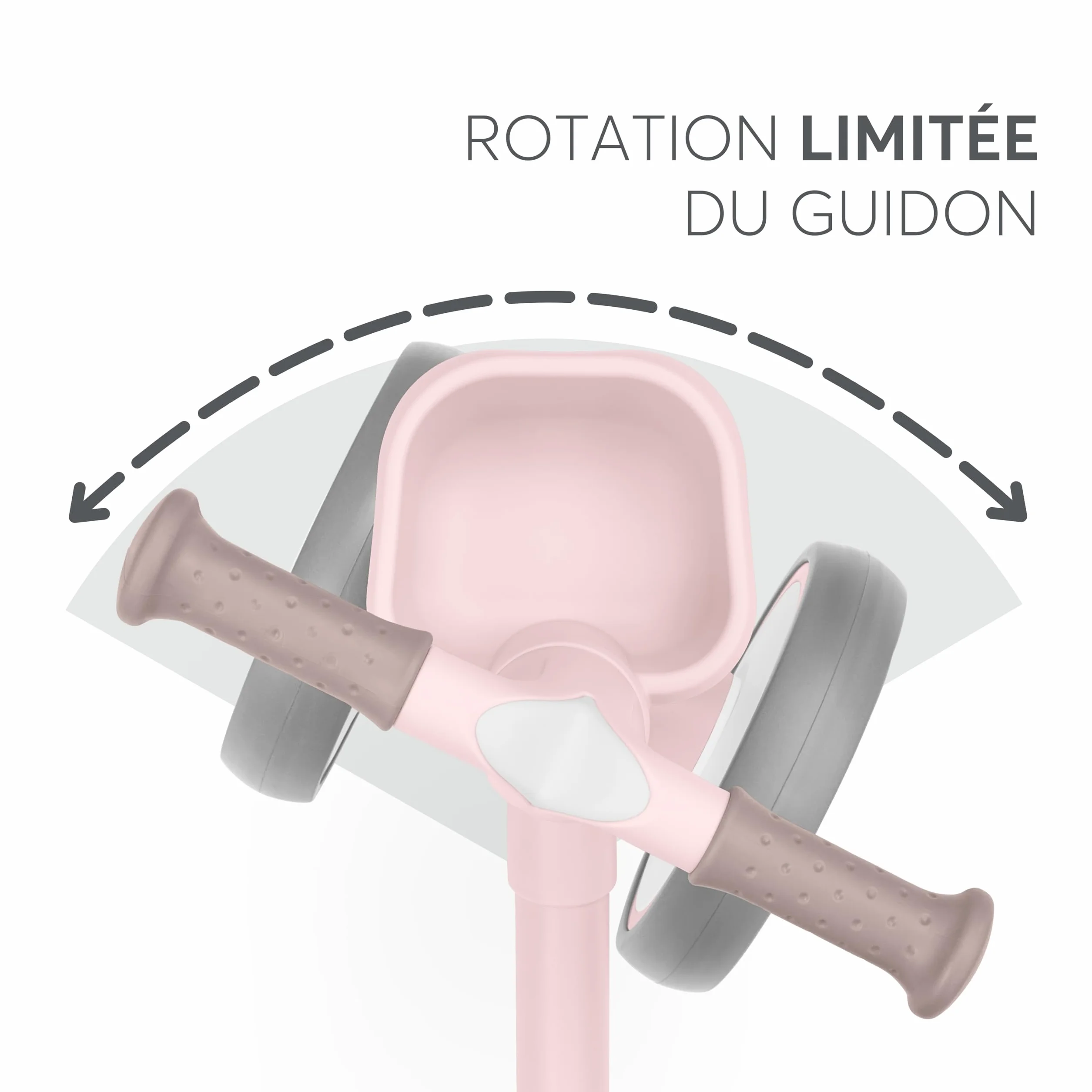 KikkaBoo Vélo sans pédales ZIPI, vélo d'équilibre bébé 1-3 Ans avec Panier réglable
